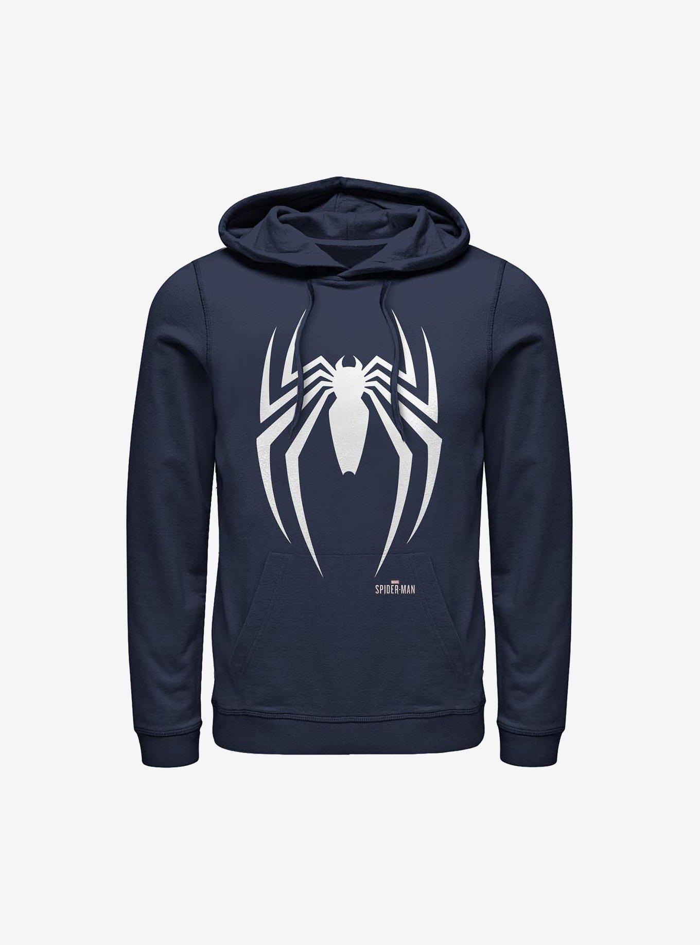  Marvel Spider-Man 2 Game Spider Logo Pullover Hoodie :  Clothing, Shoes & Jewelry