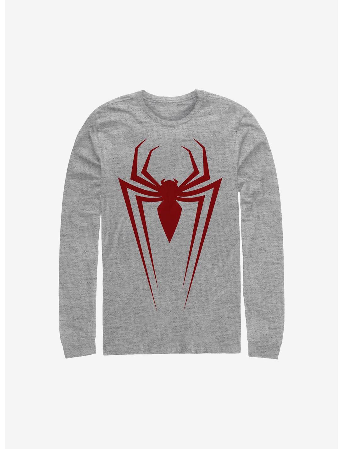 Marvel Spider-Man Long Spider Long-Sleeve T-Shirt, ATH HTR, hi-res