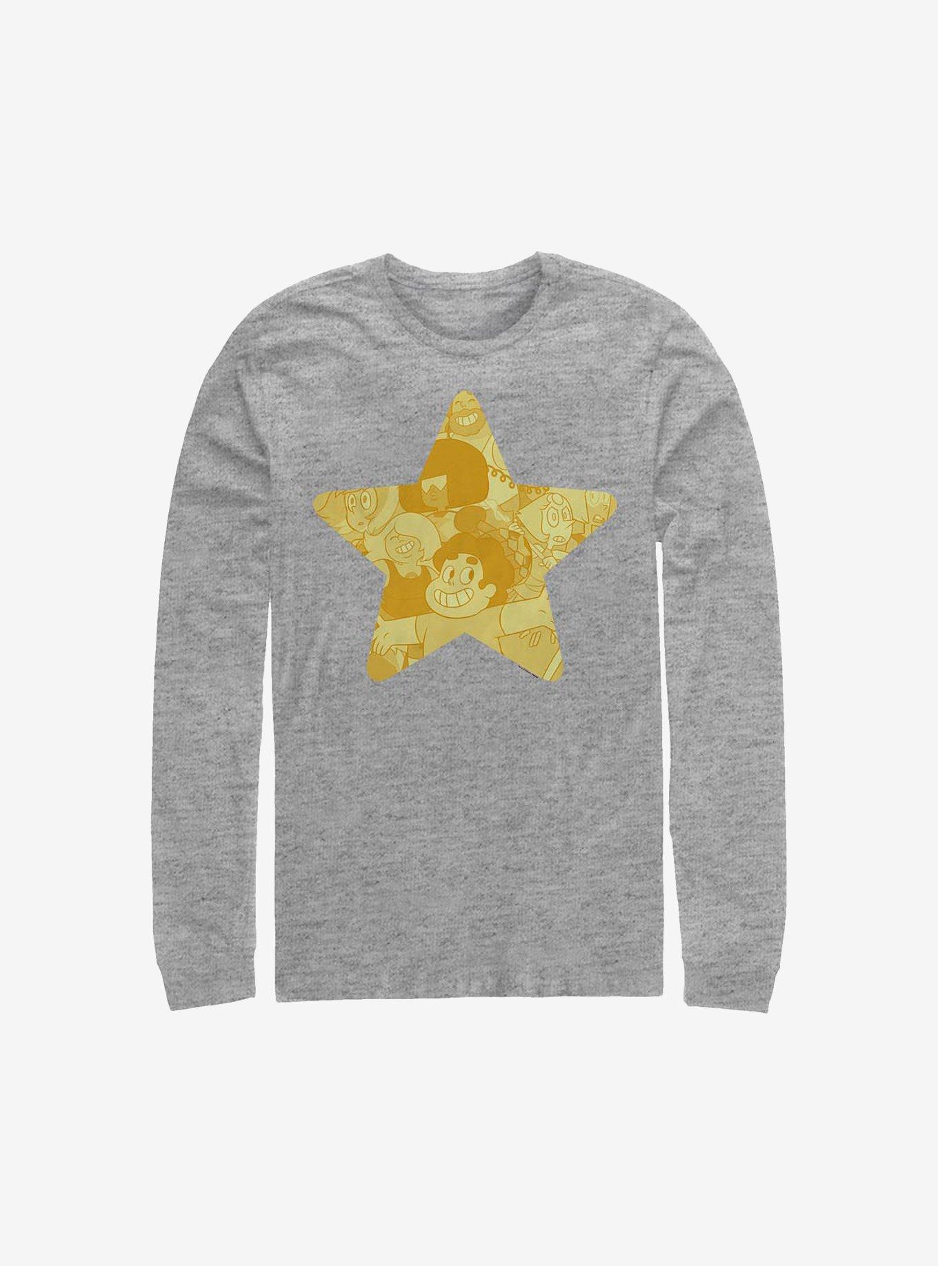 Steven Universe Steven Star Long-Sleeve T-Shirt, ATH HTR, hi-res