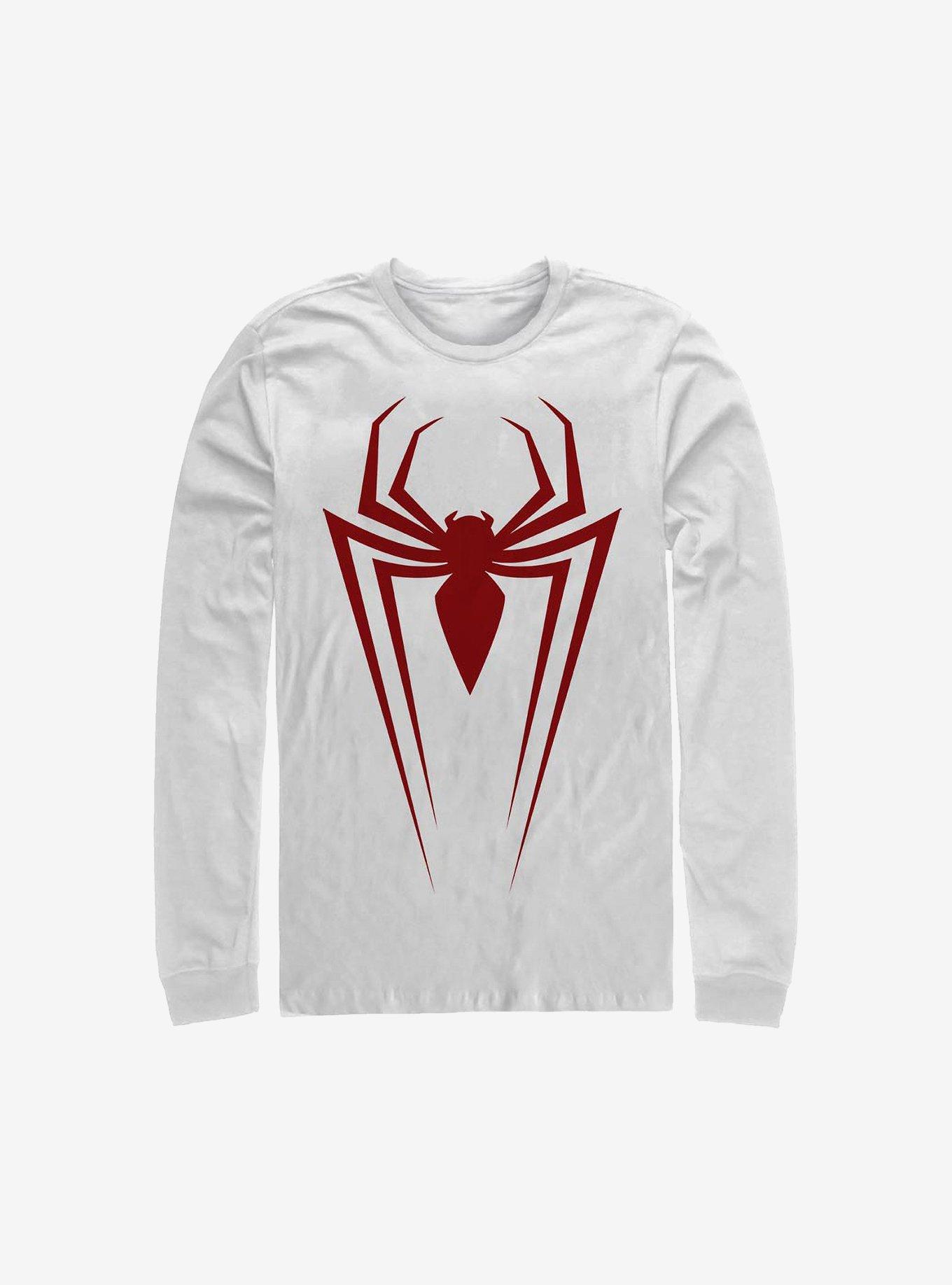 Marvel Spider-Man Long Spider Long-Sleeve T-Shirt, WHITE, hi-res
