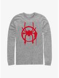 Marvel Spider-Man Miles Symbol Long-Sleeve T-Shirt, ATH HTR, hi-res