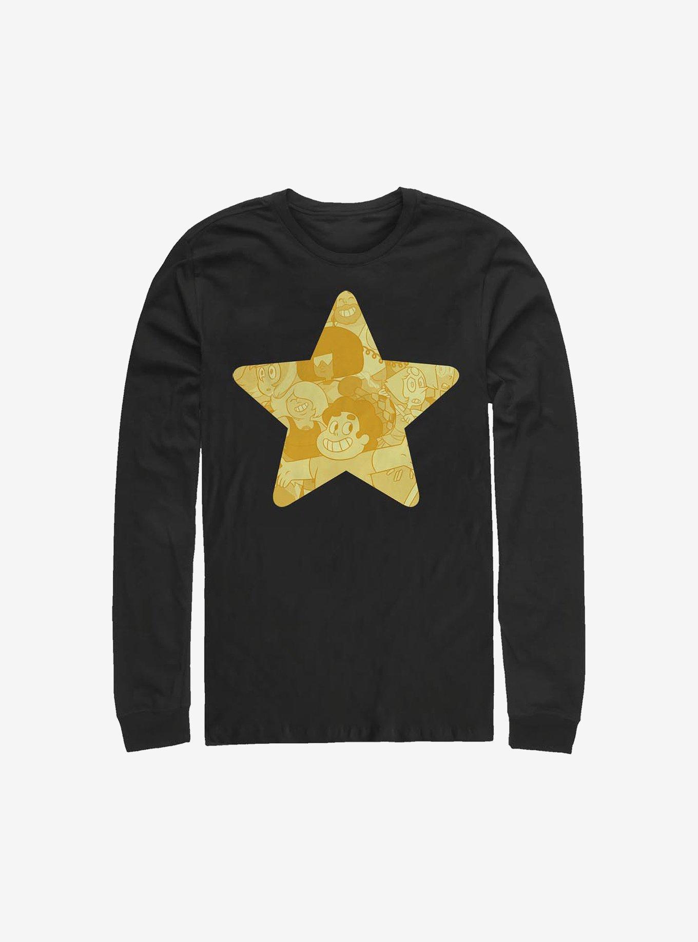 Steven Universe Steven Star Long-Sleeve T-Shirt, BLACK, hi-res