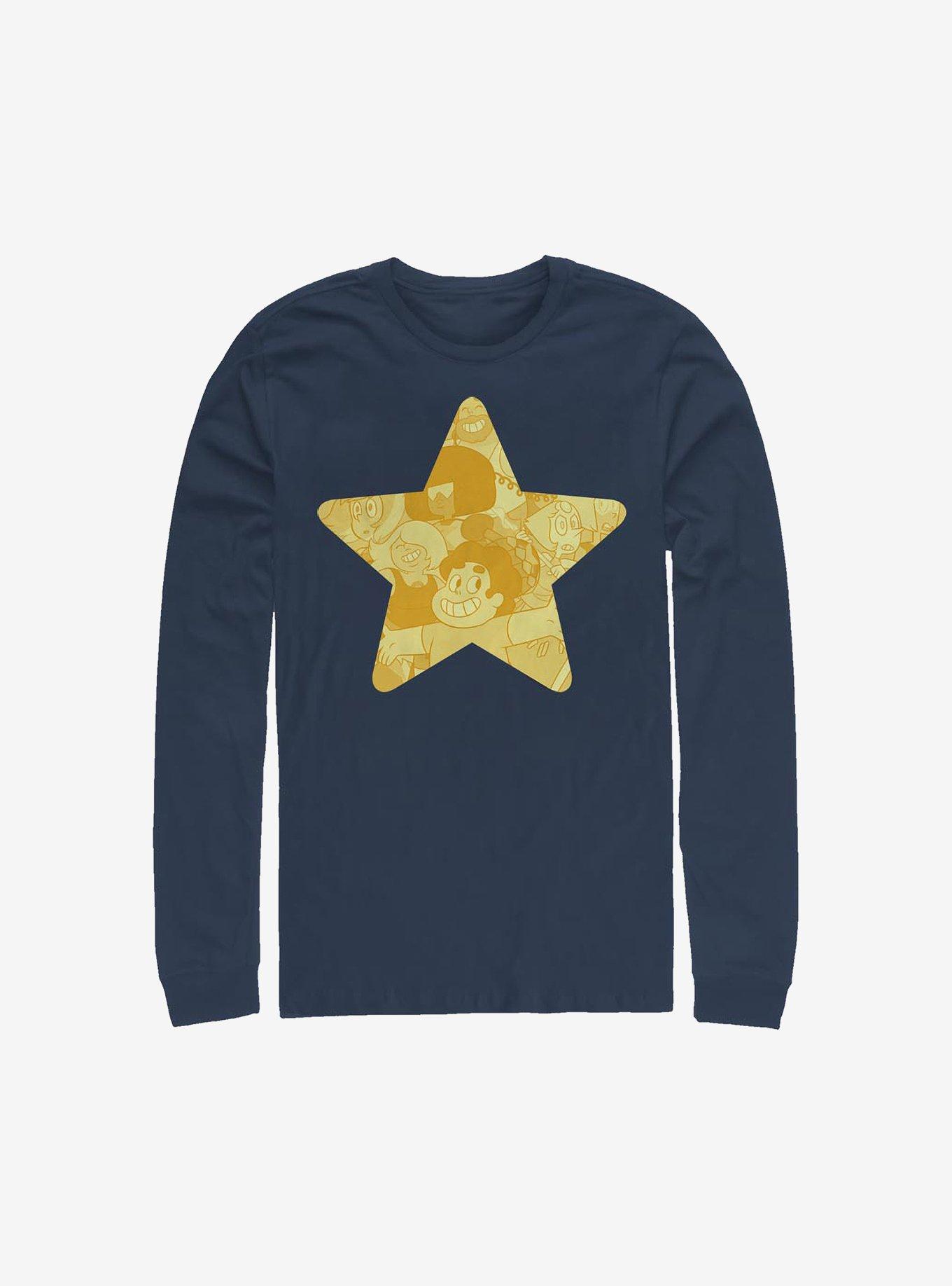 Steven Universe Steven Star Long-Sleeve T-Shirt, NAVY, hi-res