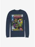 Marvel Spider-Man Comic Long-Sleeve T-Shirt, NAVY, hi-res