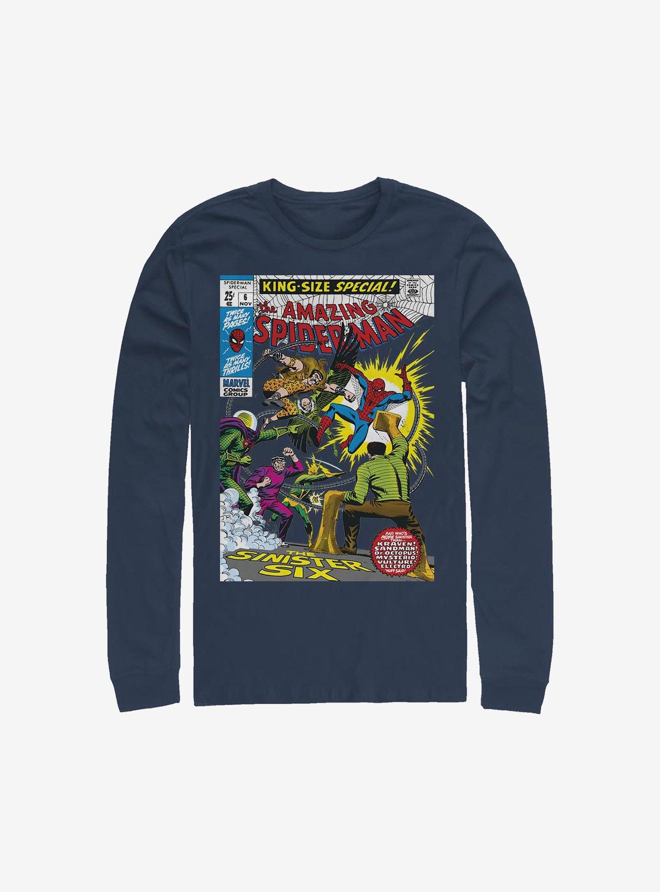 Marvel Spider-Man Comic Long-Sleeve T-Shirt, , hi-res