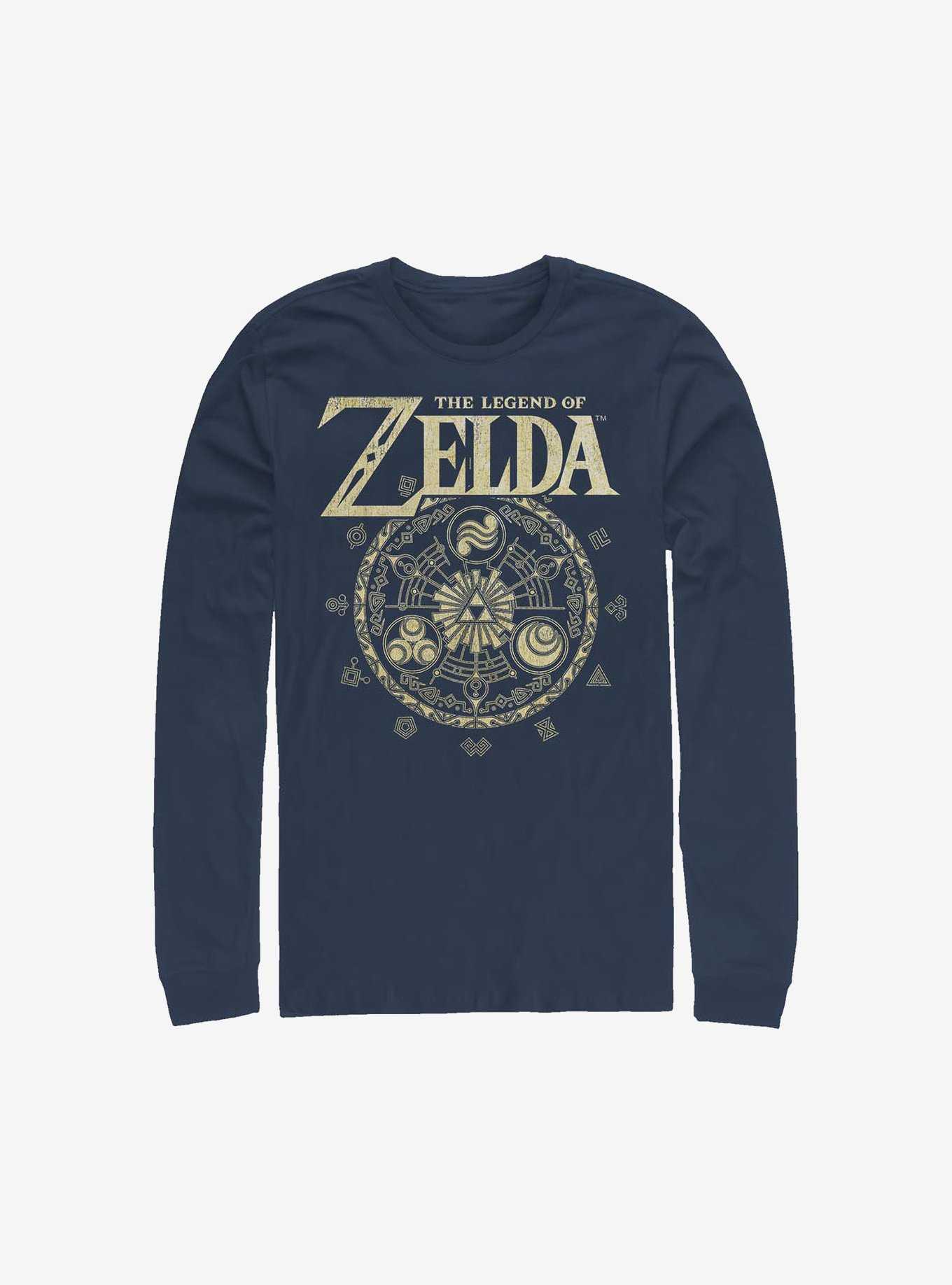 Nintendo The Legend Of Zelda Emblem Circle Long-Sleeve T-Shirt, , hi-res