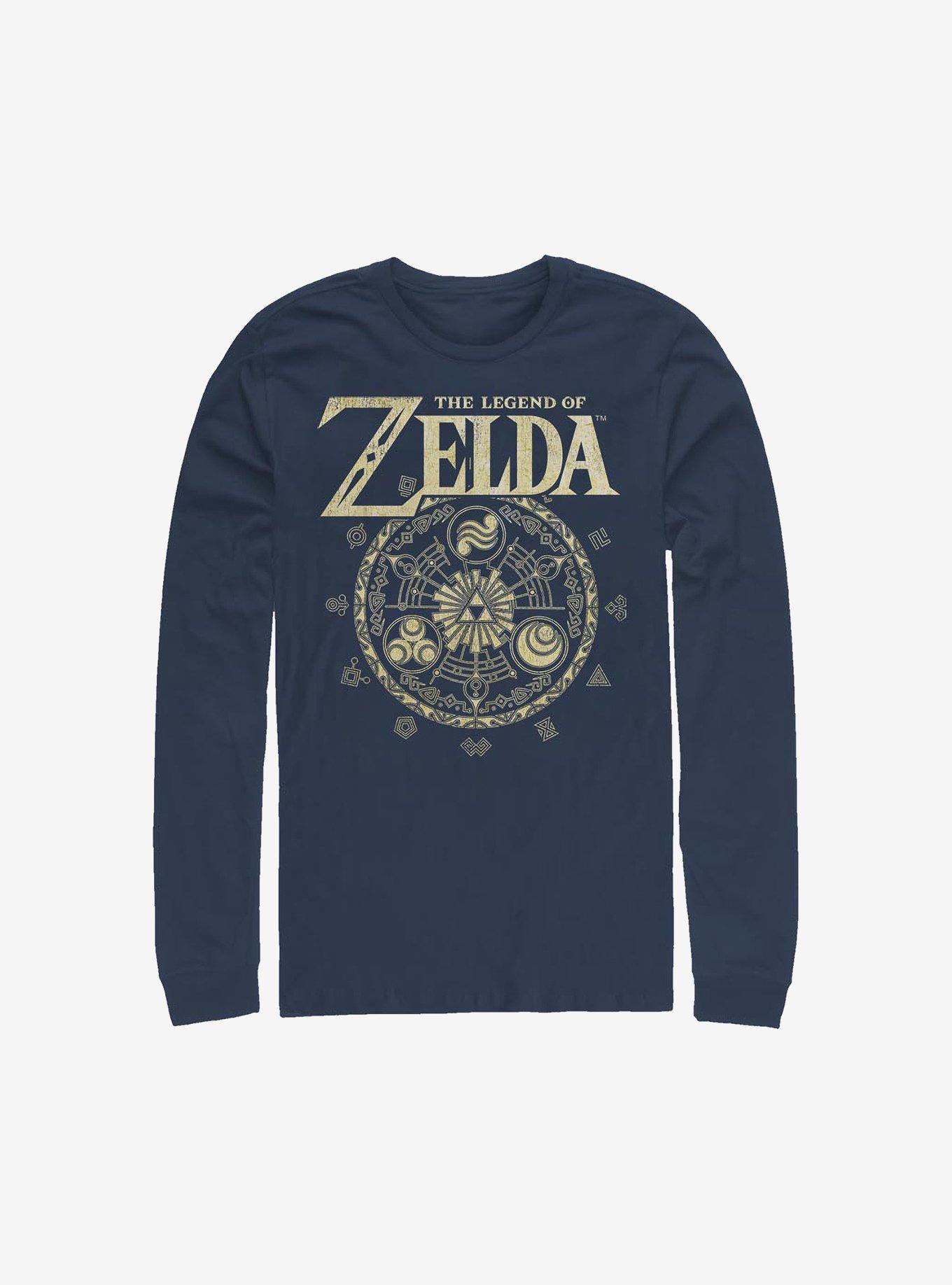 Nintendo The Legend Of Zelda Emblem Circle Long-Sleeve T-Shirt, , hi-res