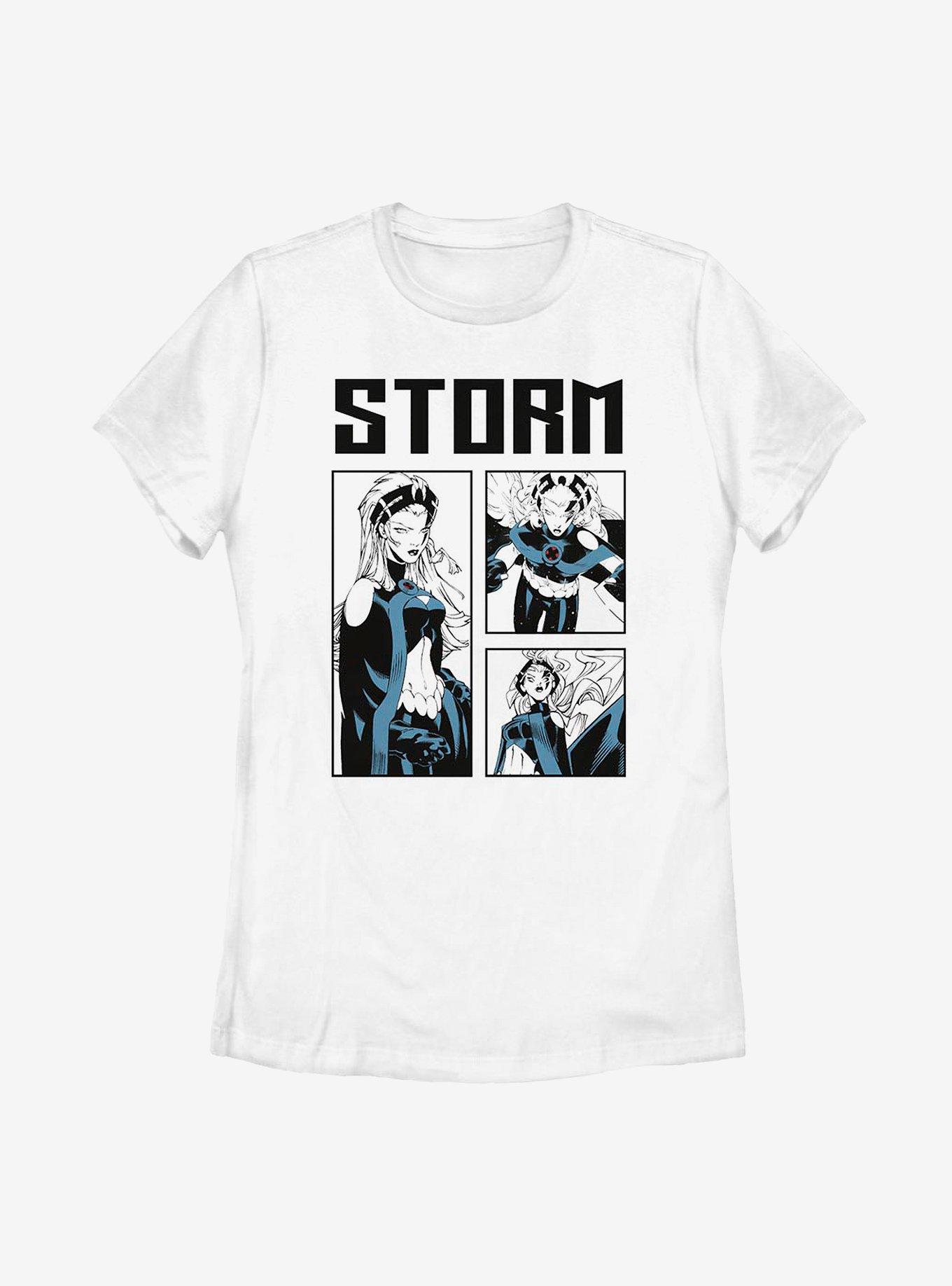 Marvel X-Men Storm Box Up Womens T-Shirt, WHITE, hi-res