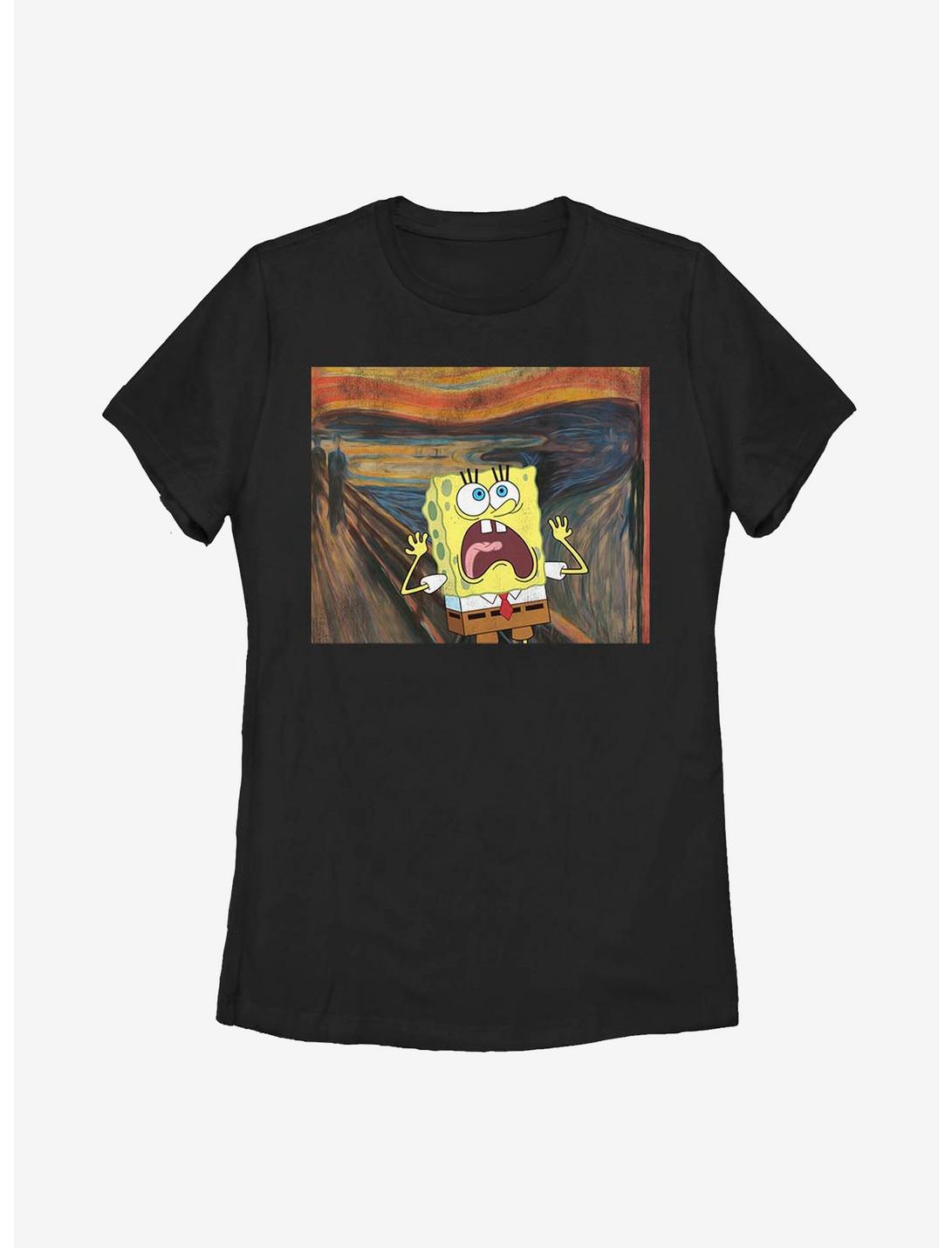 Nickelodeon SpongeBob SquarePants Sponge Scream Womens T-Shirt, BLACK, hi-res