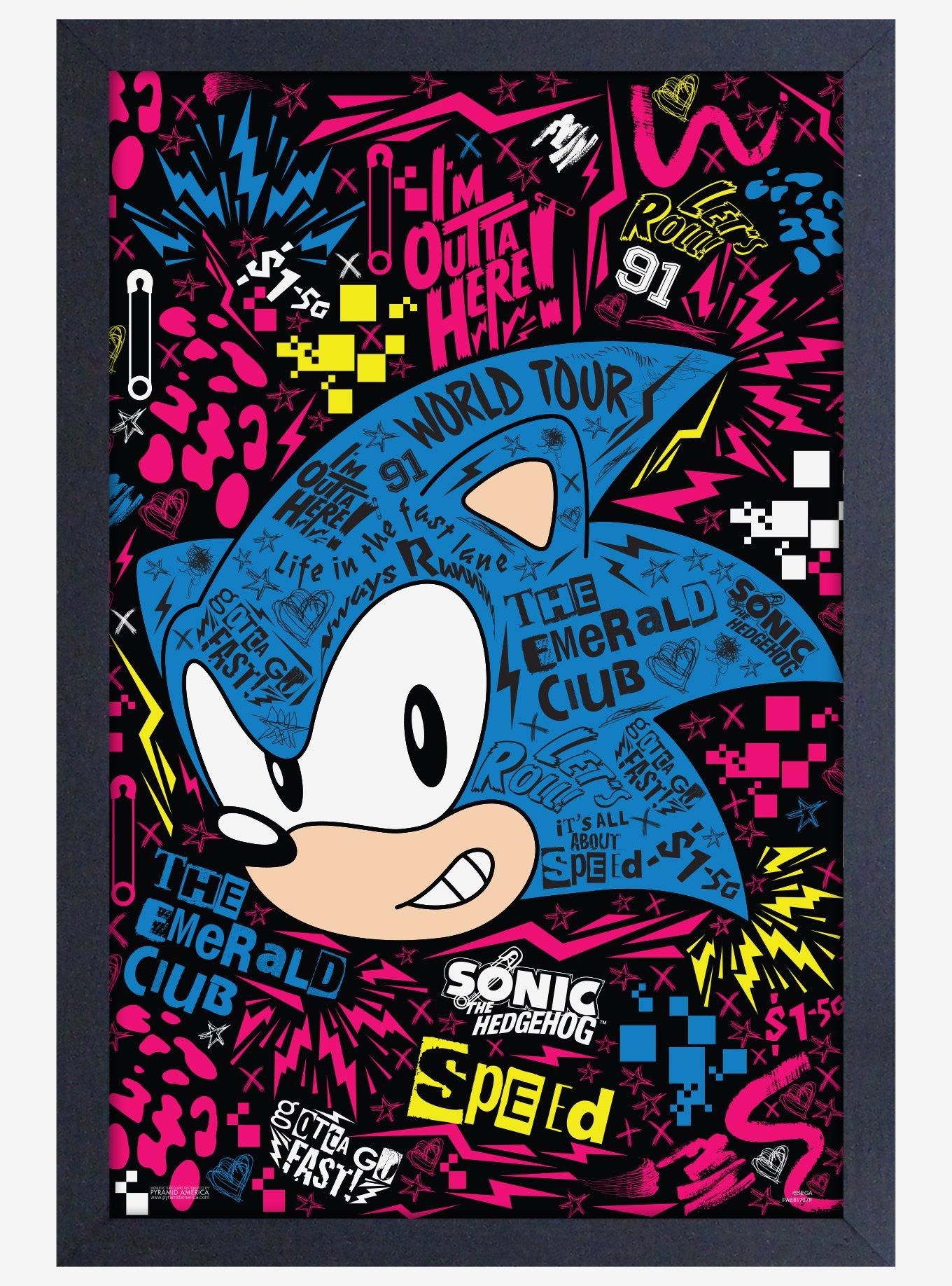 Sonic The Hedgehog movie poster (h) - 11 x 17 inches - Sonic