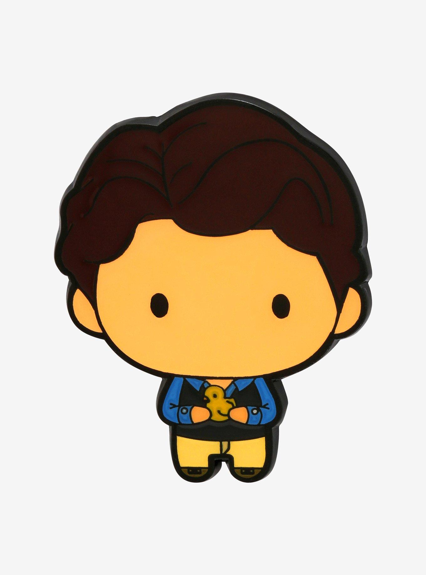 Friends Chandler with Chick Chibi Enamel Pin - BoxLunch Exclusive, , hi-res