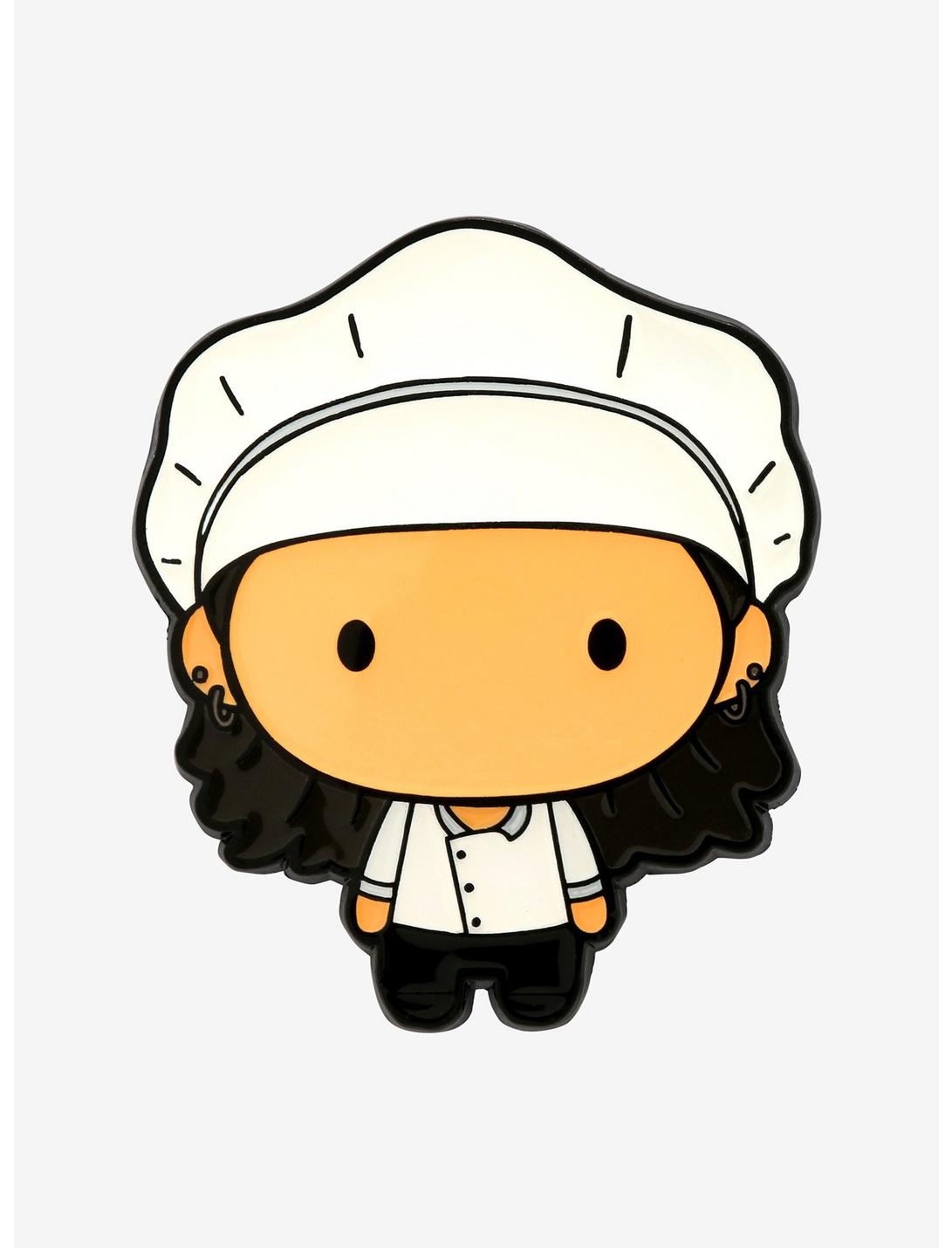 Friends Monica in Chef's Hat Chibi Enamel Pin - BoxLunch Exclusive, , hi-res