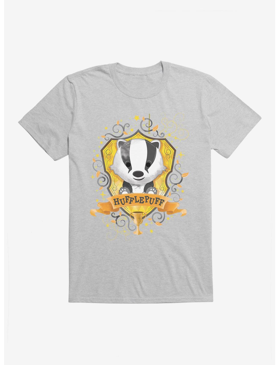 Harry Potter Hufflepuff Graphic Gold Cup T-Shirt, HEATHER GREY, hi-res