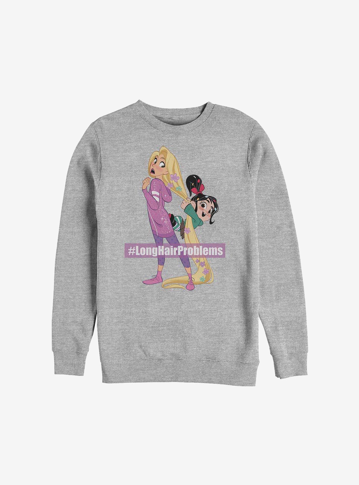 Disney Ralph Breaks The Internet Rapunzel Long Hair Problems Sweatshirt, , hi-res