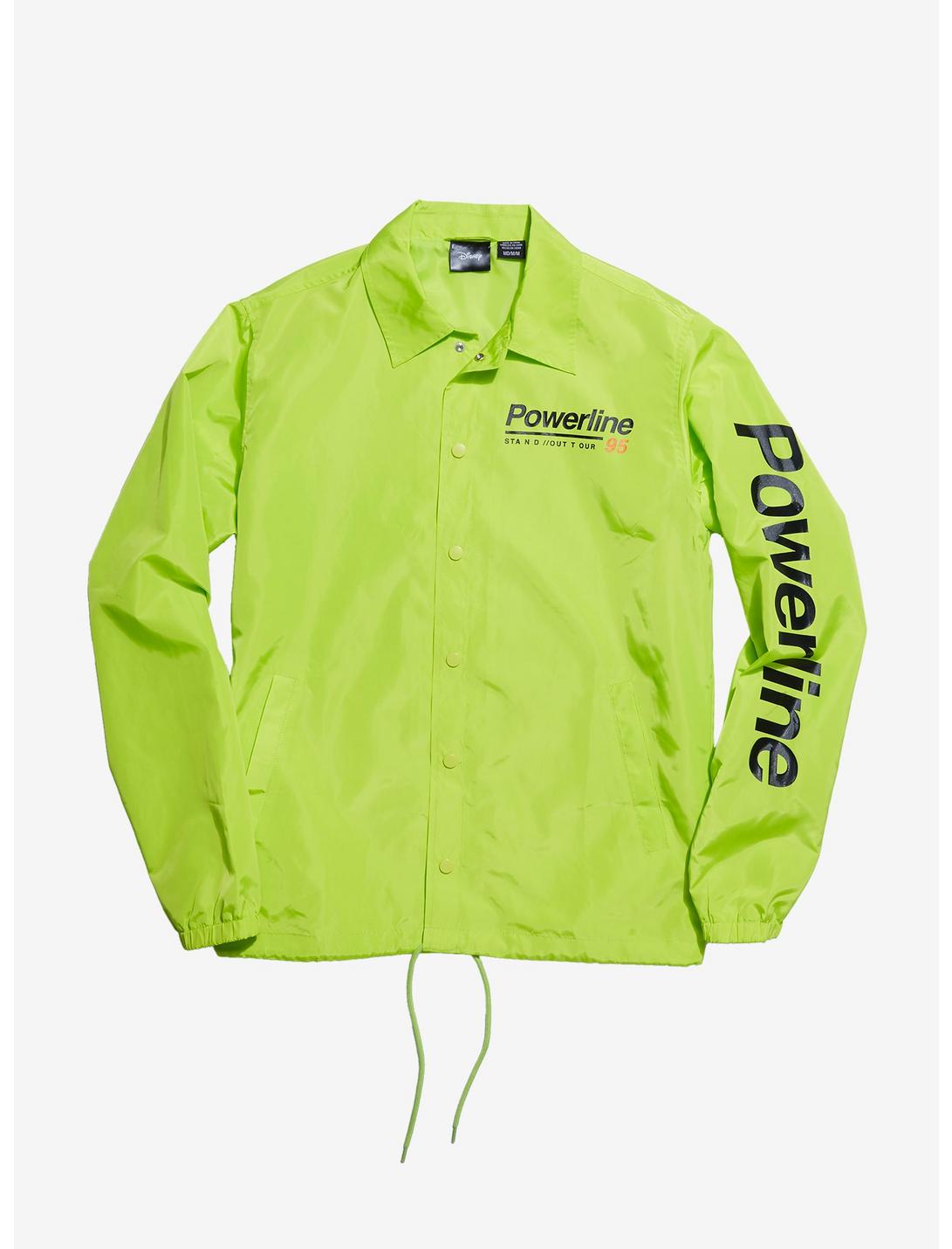 Disney A Goofy Movie Powerline Stand Out Tour '95 Coach's Jacket - BoxLunch Exclusive, NEON GREEN, hi-res