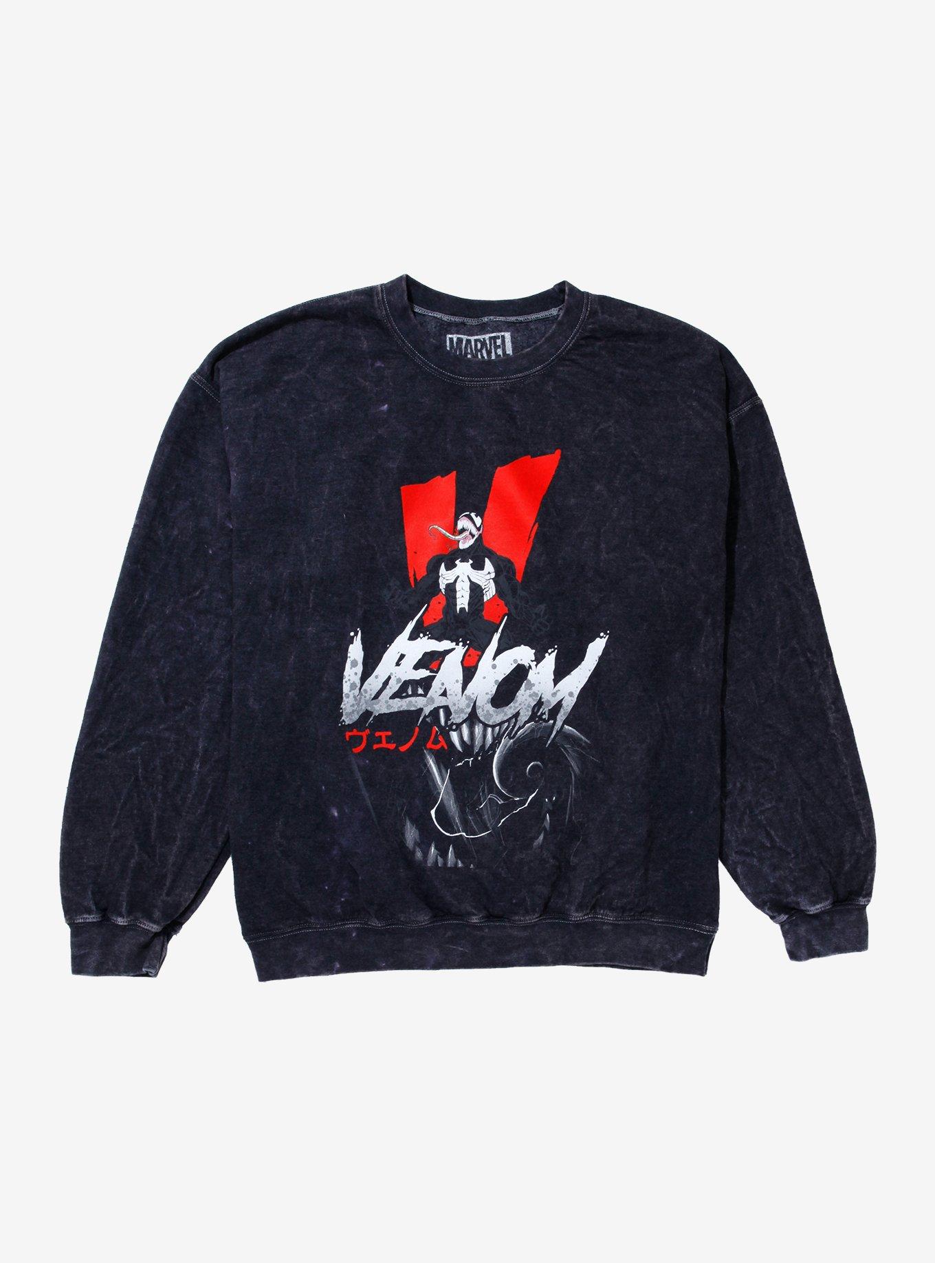 Marvel Venom Acid Wash Crewneck - BoxLunch Exclusive | BoxLunch