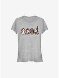 Star Wars: The Last Jedi Porgs As Characters Girls T-Shirt, ATH HTR, hi-res