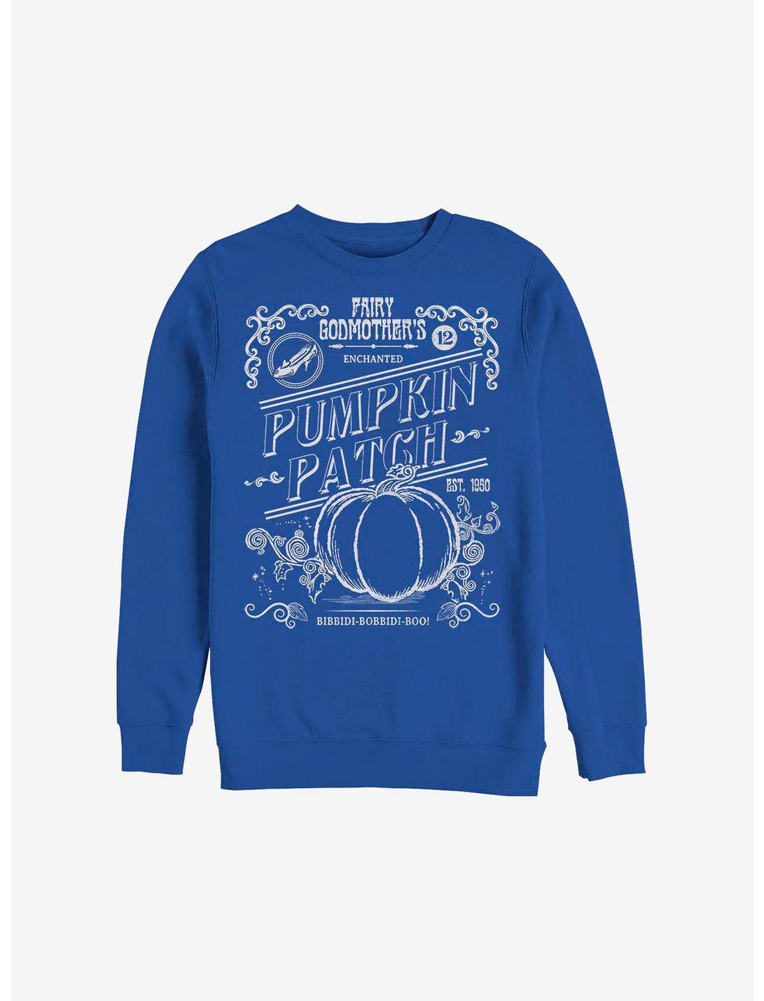 Disney Cinderella Midnight Pumpkin Patch Crew Sweatshirt, ROYAL, hi-res