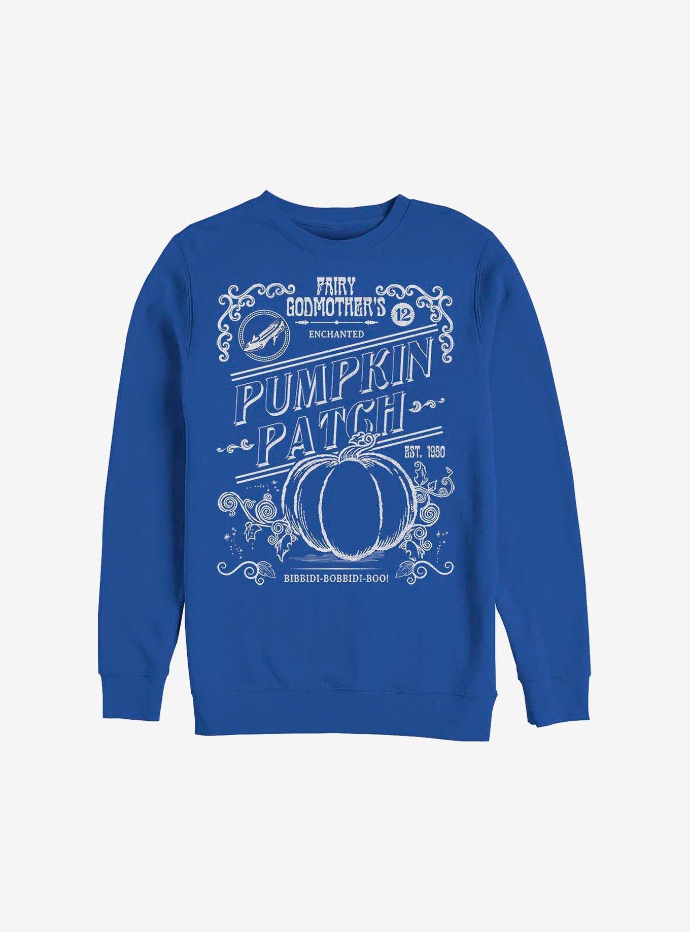 Disney Cinderella Midnight Pumpkin Patch Crew Sweatshirt, ROYAL, hi-res