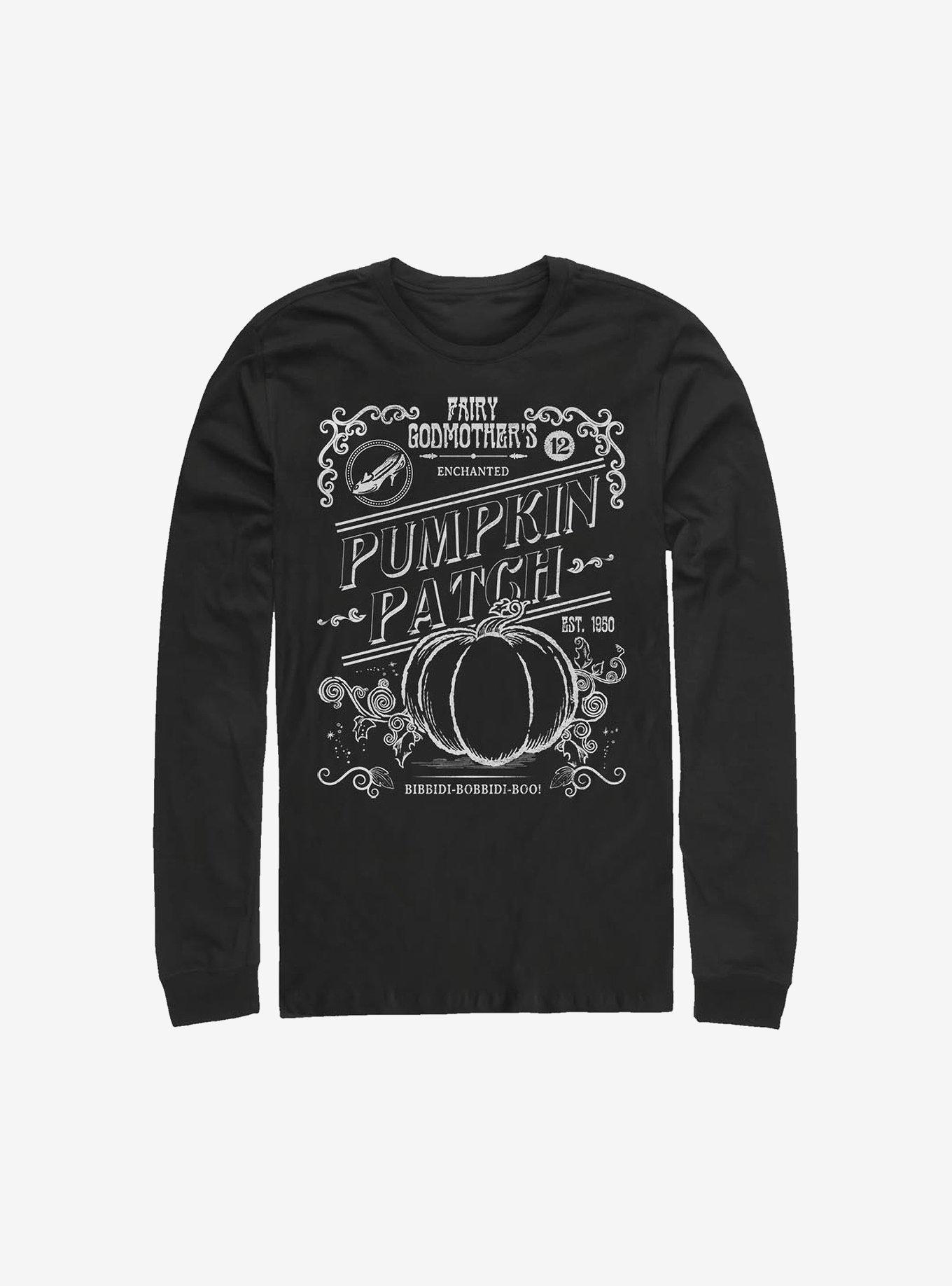 Disney Cinderella Midnight Pumpkin Patch Long-Sleeve T-Shirt, BLACK, hi-res