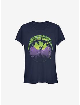 Disney Maleficent Maleficent Castle Flame Outline Girls T-Shirt, NAVY, hi-res