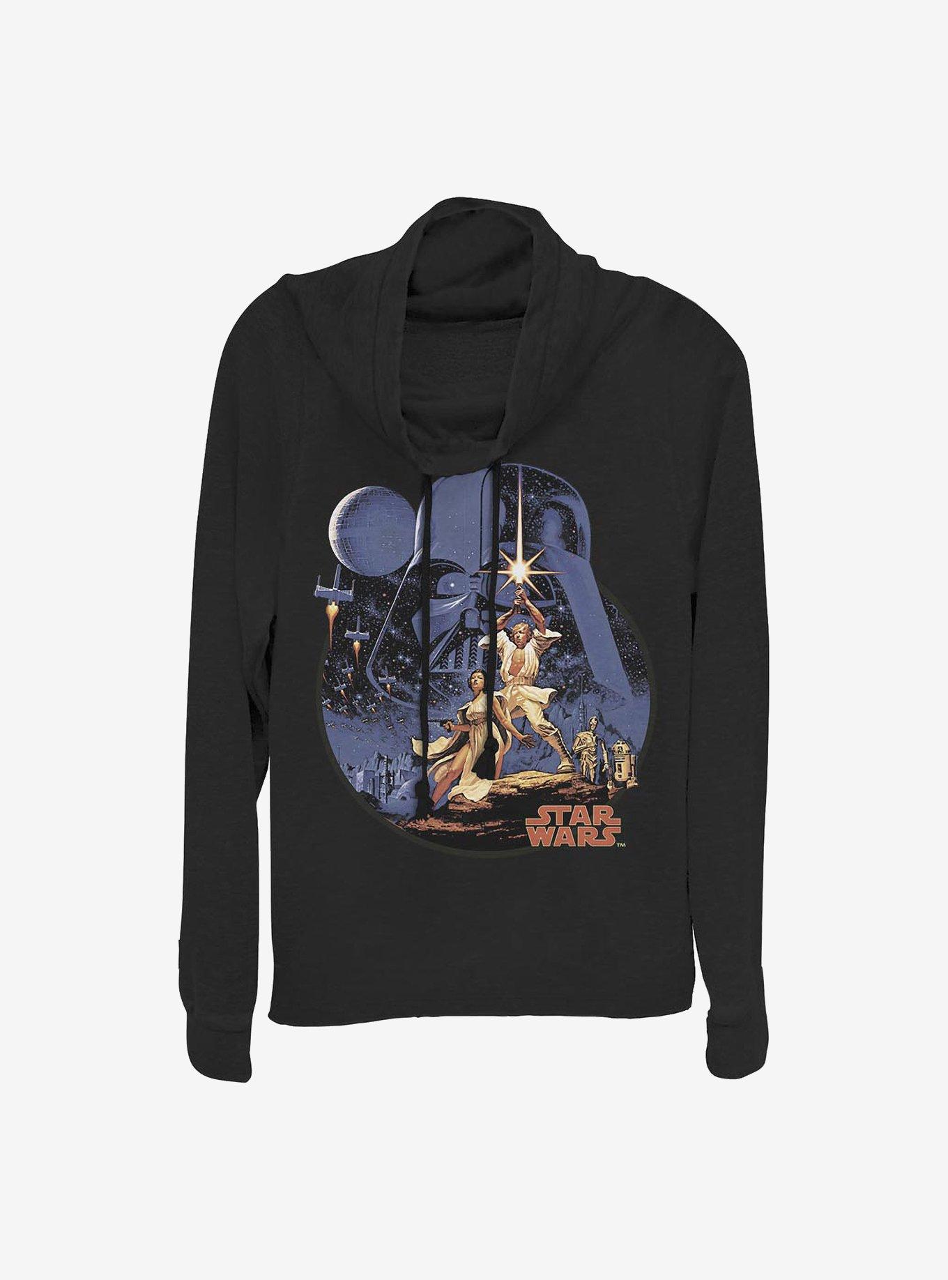 Star Wars Stellar Vintage Cowlneck Long-Sleeve Girls Top