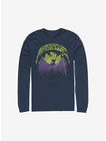 Disney Maleficent Maleficent Castle Flame Outline Long-Sleeve T-Shirt, NAVY, hi-res