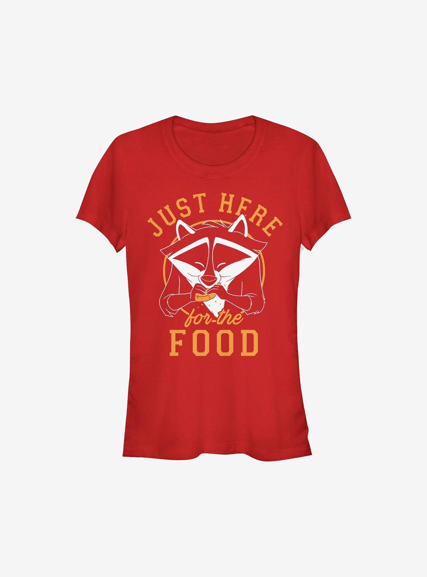 Disney Pocahontas Meeko Here For Food Girls T-Shirt, , hi-res