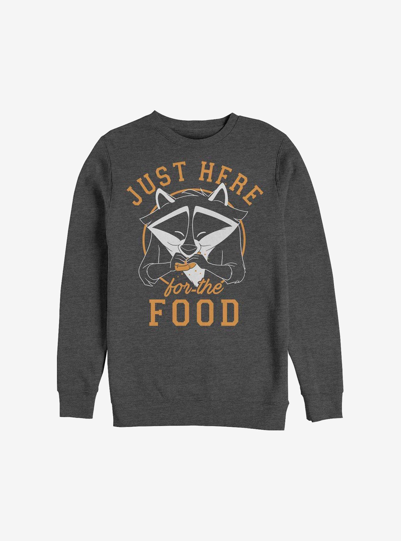 Disney Pocahontas Meeko Here For Food Crew Sweatshirt, , hi-res