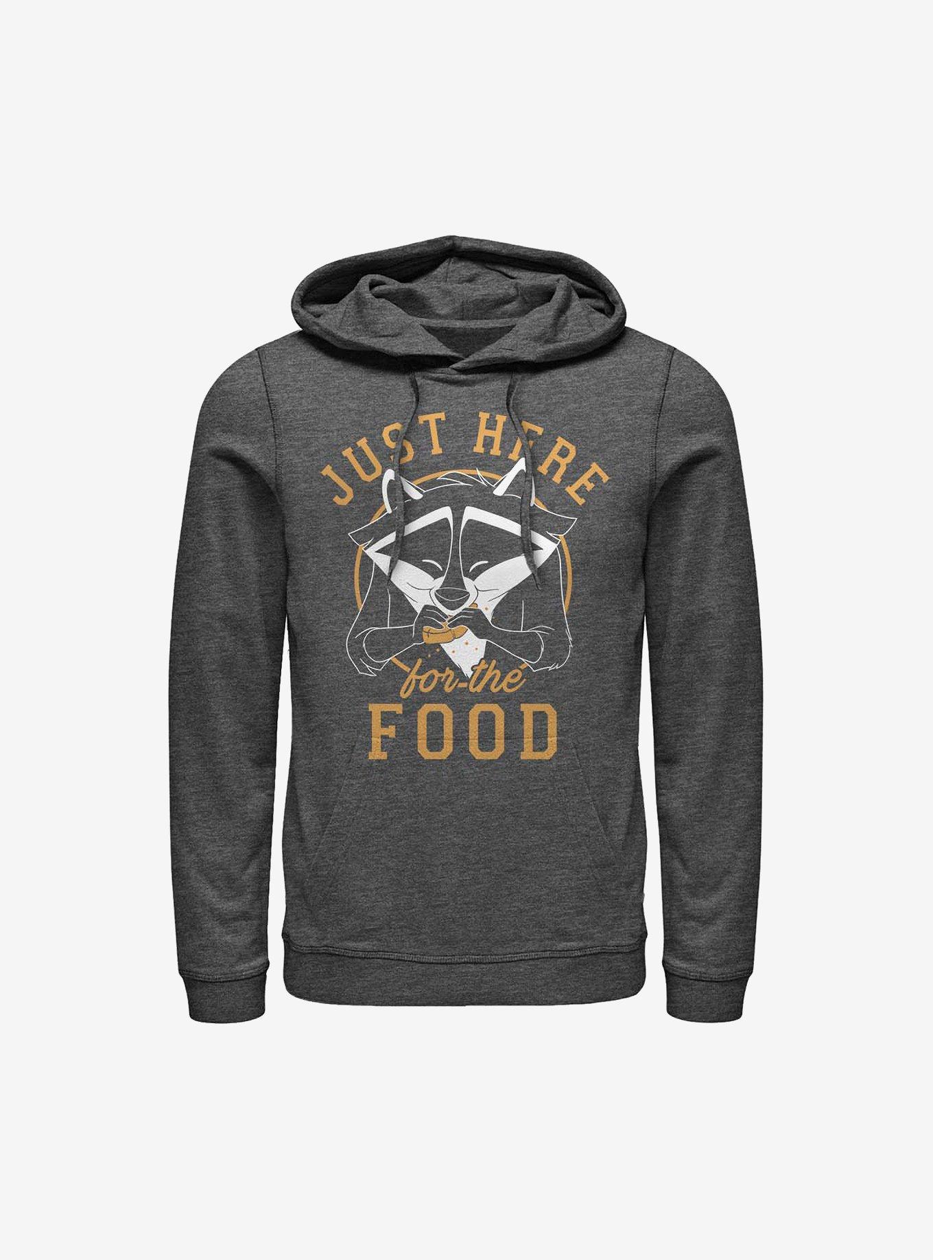 Disney Pocahontas Meeko Here For Food Hoodie, CHAR HTR, hi-res