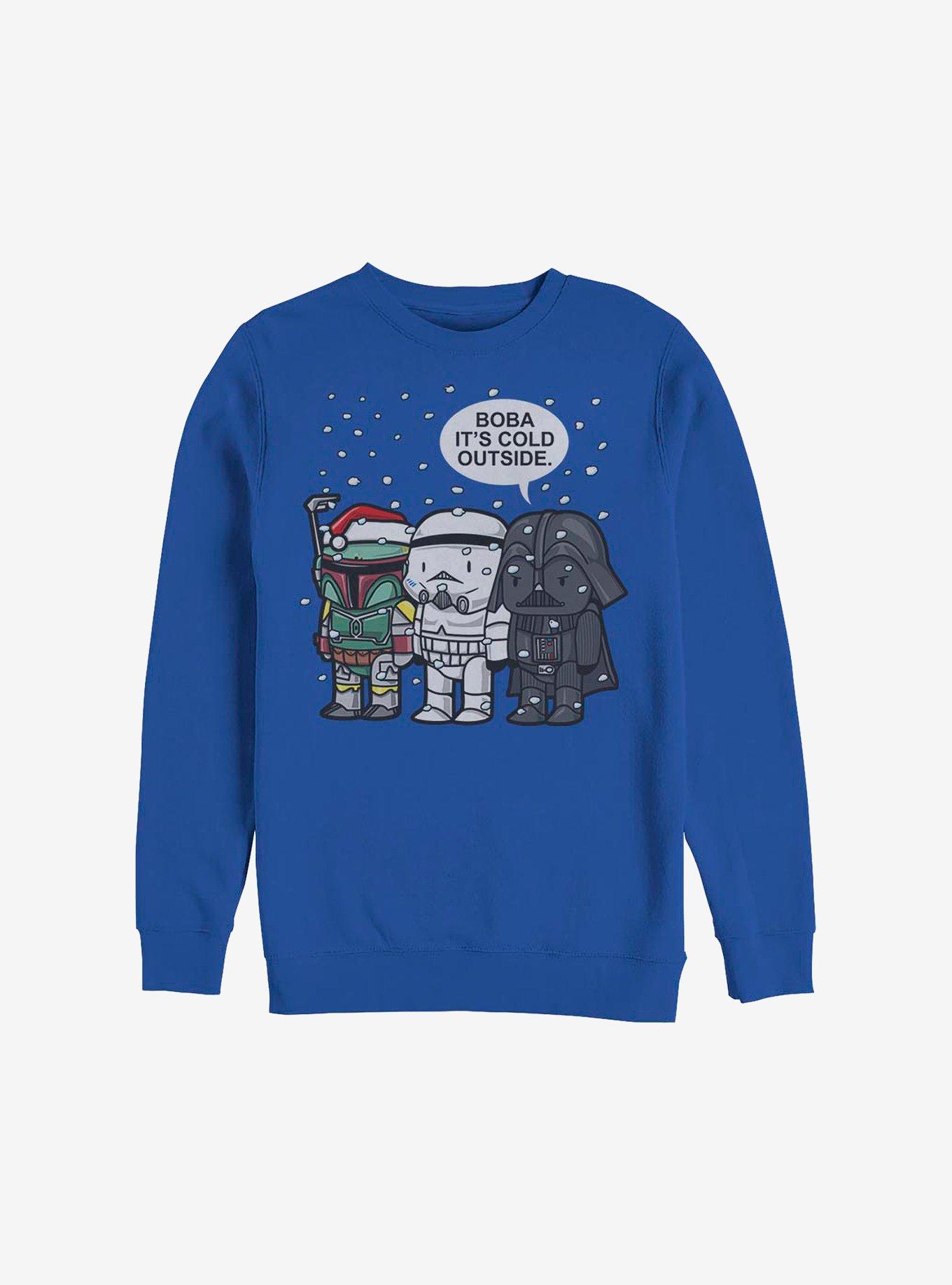 Star Wars Boba It's Cold Crew Sweatshirt, ROYAL, hi-res