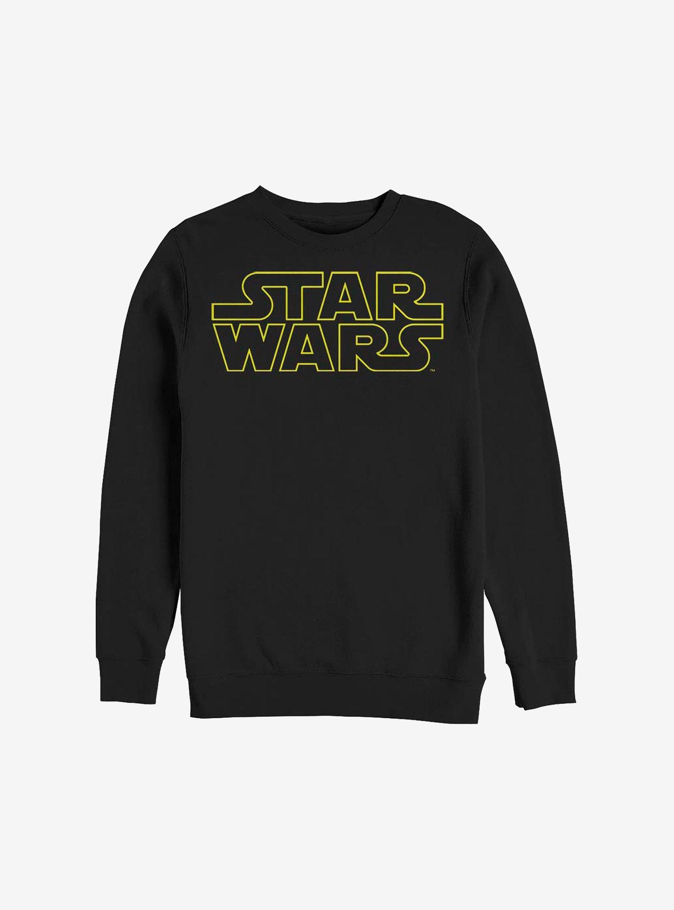 Star Wars Simplified Fleece Crew Sweatshirt, BLACK, hi-res