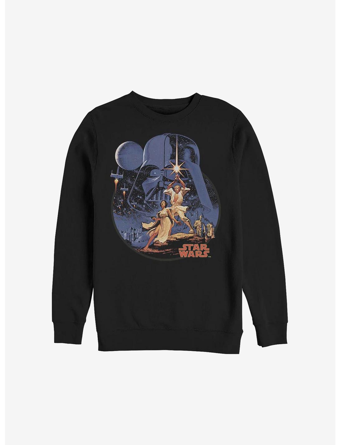 Star Wars Stellar Vintage Crew Sweatshirt, BLACK, hi-res