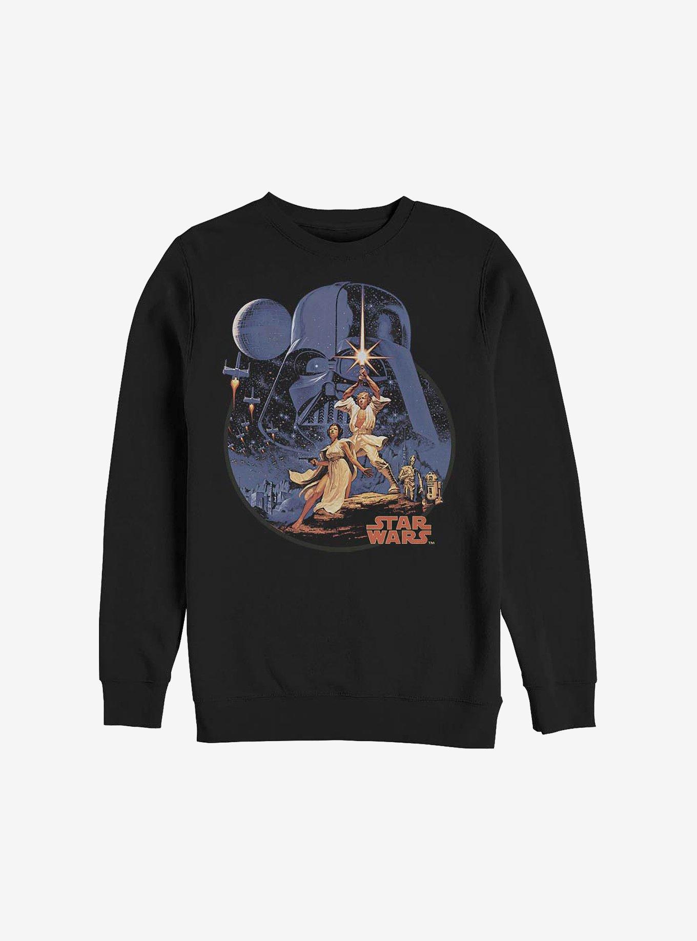 Star Wars Stellar Vintage Crew Sweatshirt, BLACK, hi-res