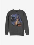 Star Wars Stellar Vintage Crew Sweatshirt, CHAR HTR, hi-res