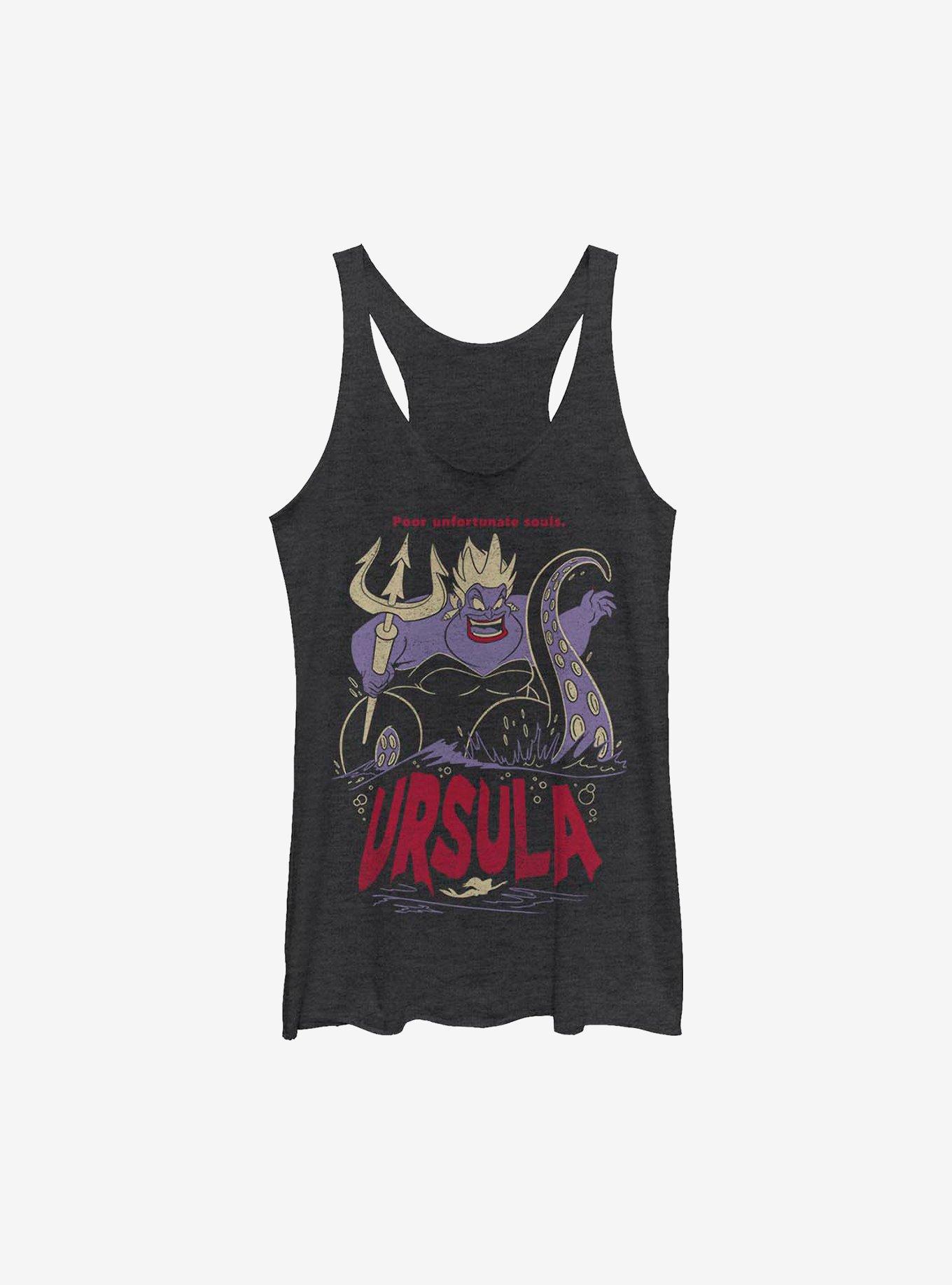 Disney The Little Mermaid Ursula The Sea Witch Girls Tank, BLK HTR, hi-res
