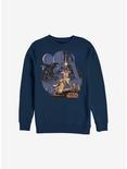 Star Wars Stellar Vintage Crew Sweatshirt, NAVY, hi-res