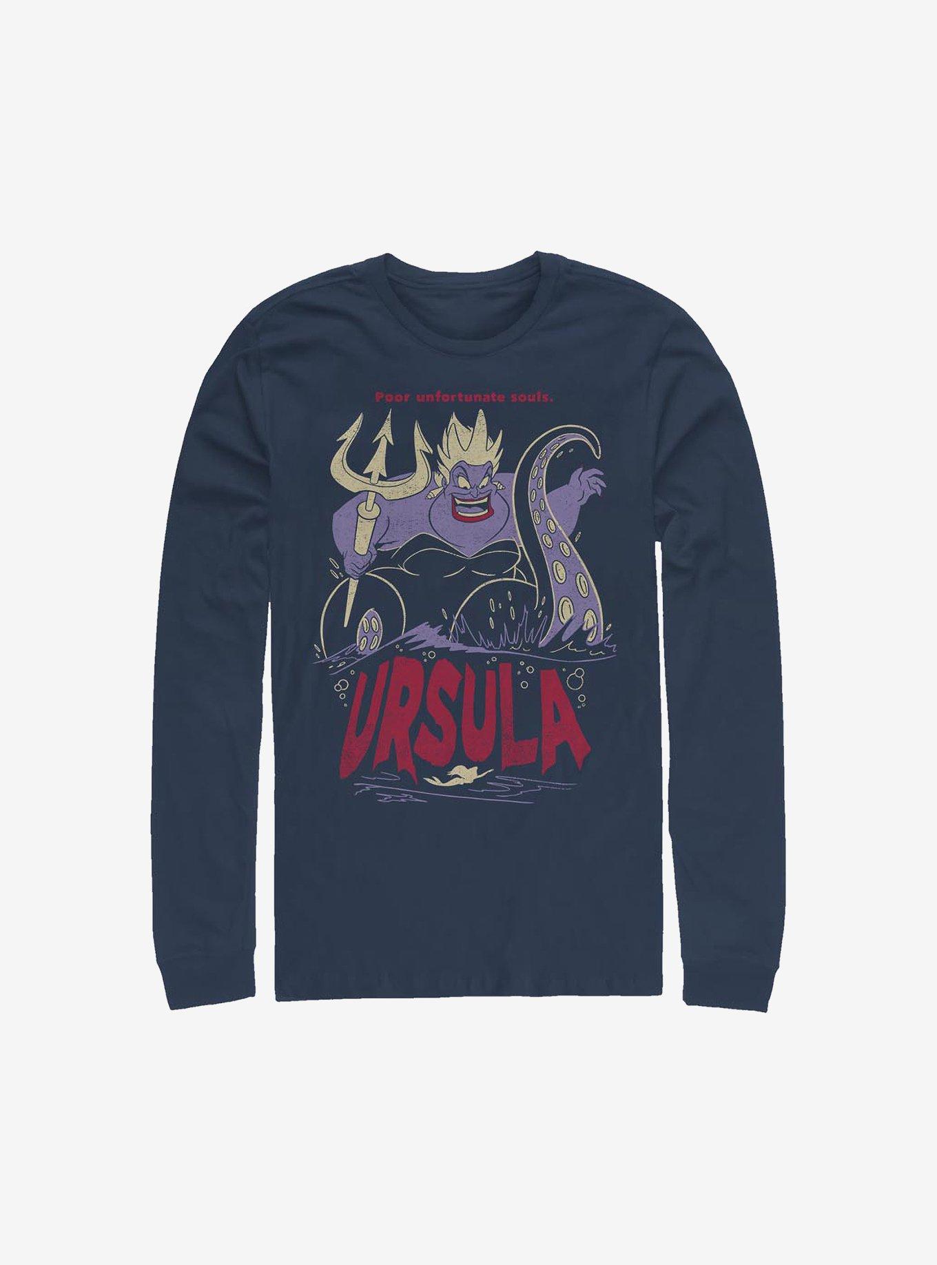 Disney The Little Mermaid Ursula The Sea Witch Long-Sleeve T-Shirt, NAVY, hi-res