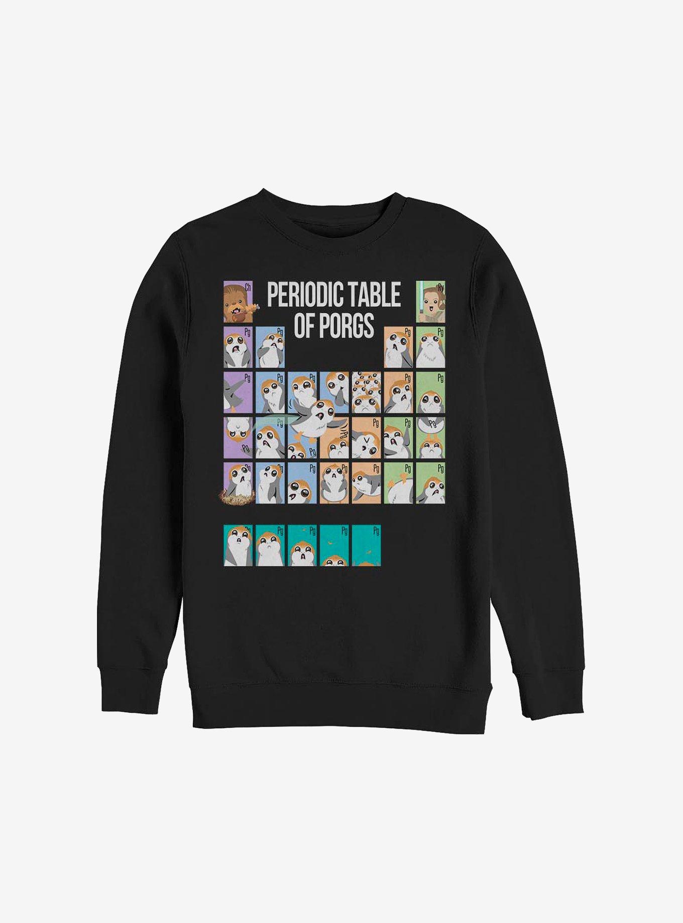 Star Wars: The Last Jedi Porg Table Crew Sweatshirt, BLACK, hi-res