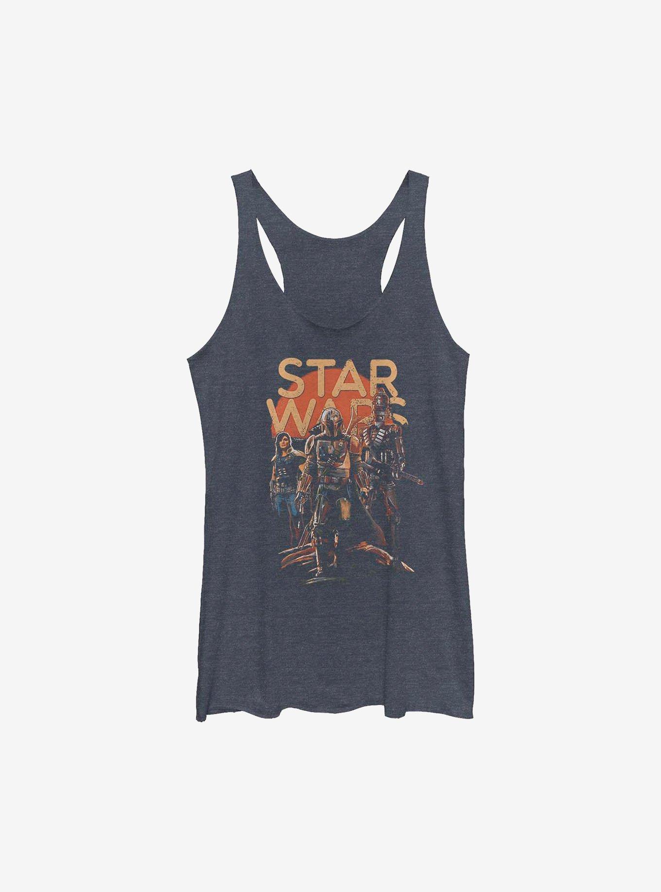 Star Wars The Mandalorian A Few Credits More Girls Tank, NAVY HTR, hi-res