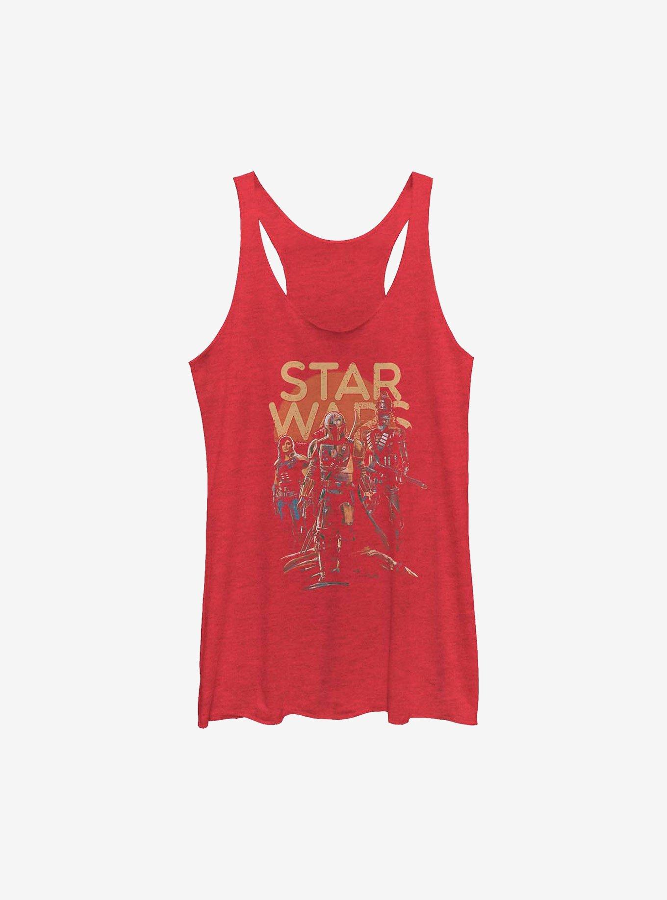 Star Wars The Mandalorian A Few Credits More Girls Tank, RED HTR, hi-res