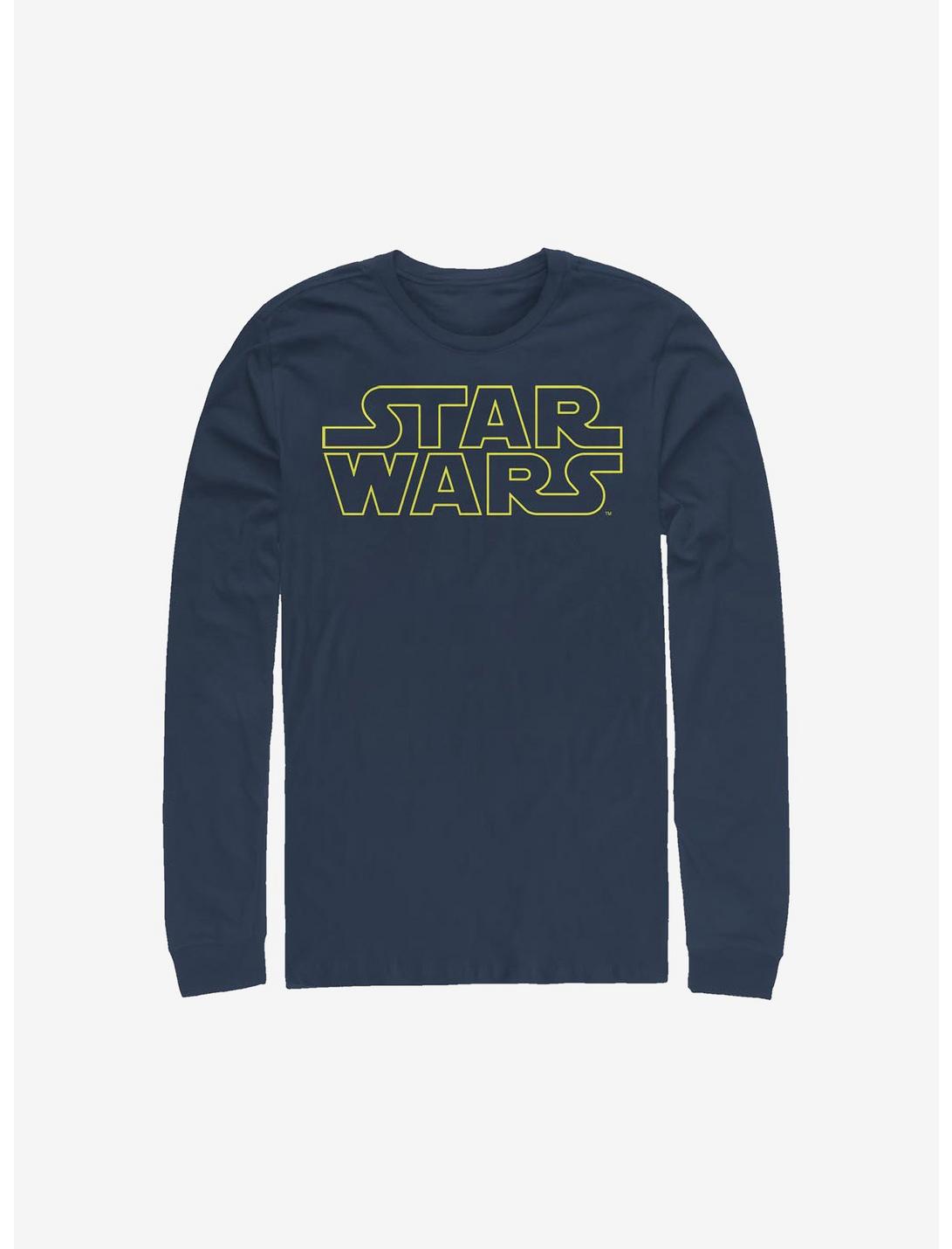 Star Wars Simplified Long-Sleeve T-Shirt, NAVY, hi-res