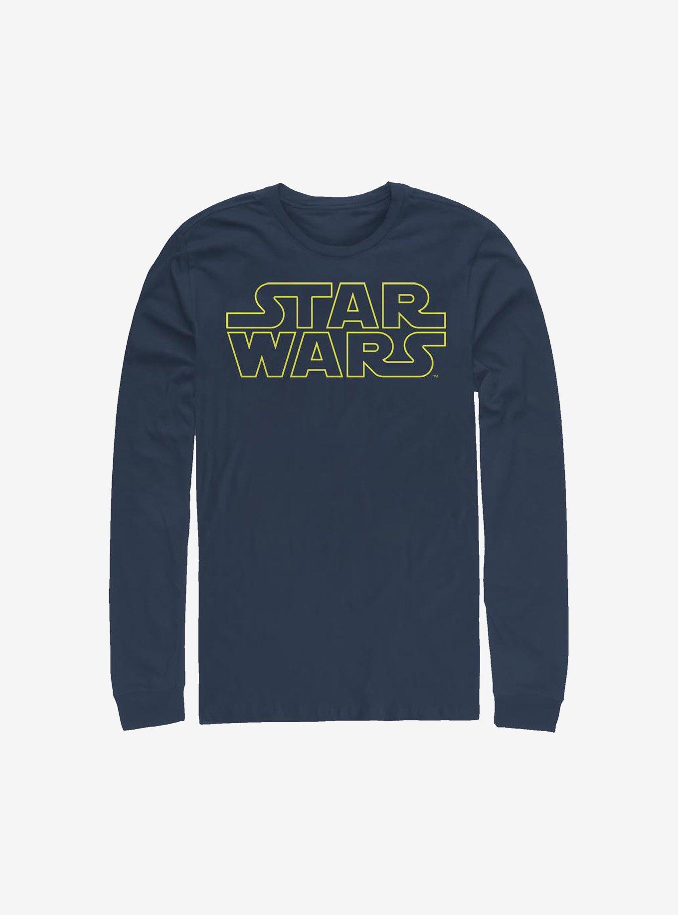 Star Wars Simplified Long-Sleeve T-Shirt, NAVY, hi-res