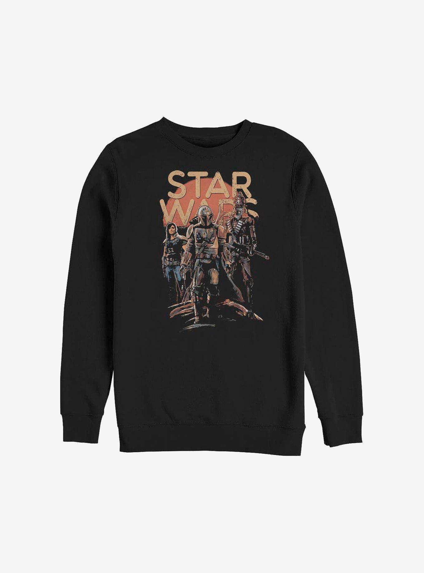 Star Wars The Mandalorian A Few Credits More Crew Sweatshirt, BLACK, hi-res