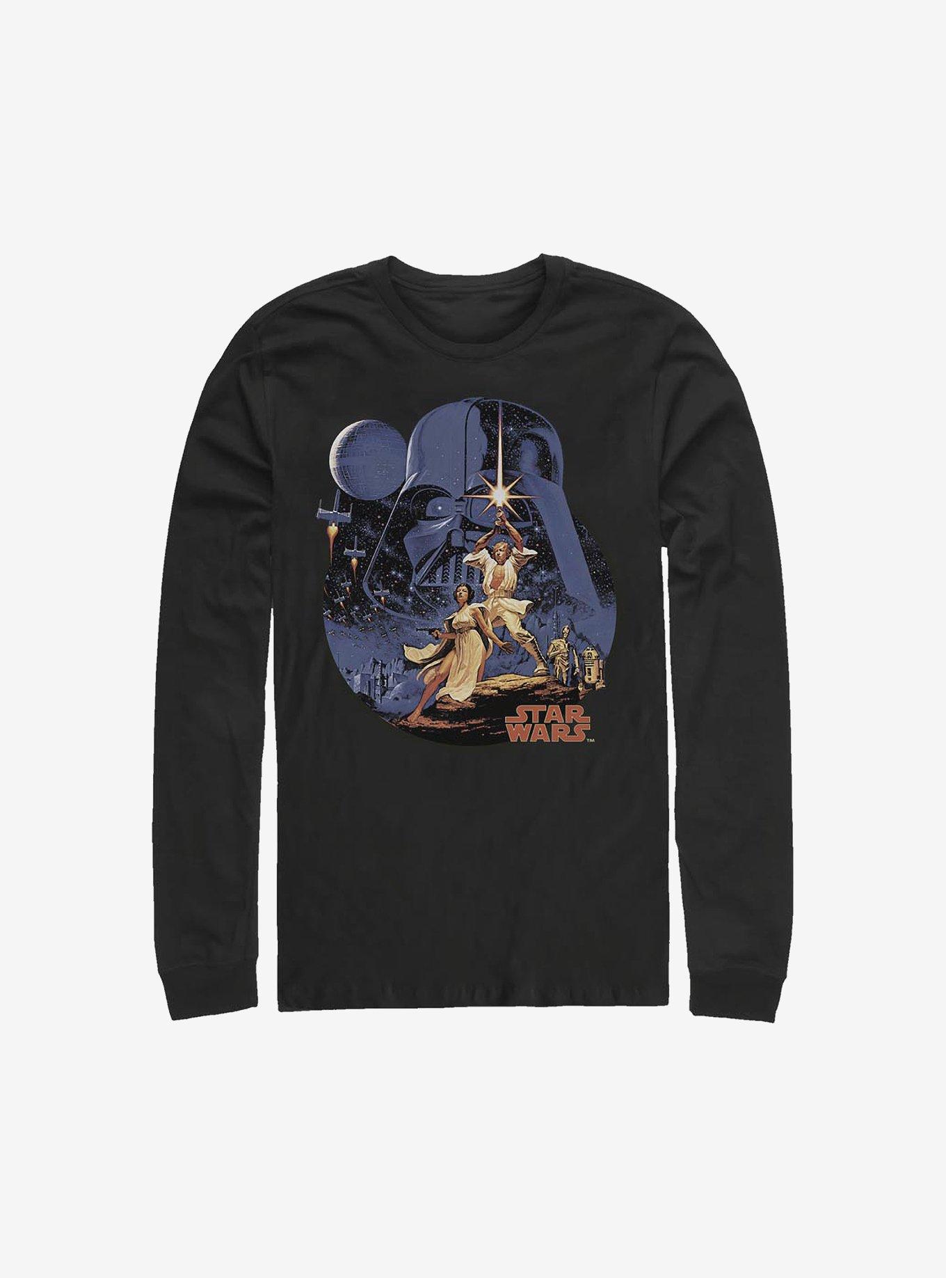 Star Wars Stellar Vintage Long-Sleeve T-Shirt, BLACK, hi-res