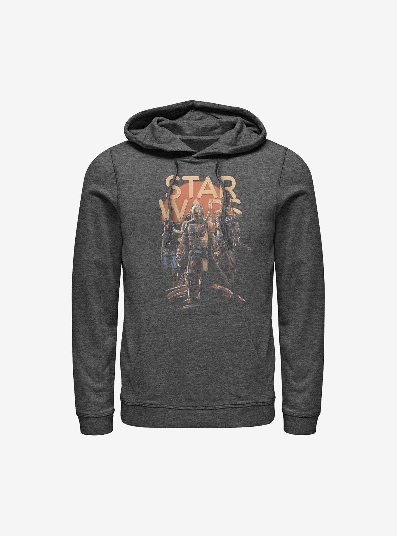 Star Wars The Mandalorian A Few Credits More Hoodie, CHAR HTR, hi-res