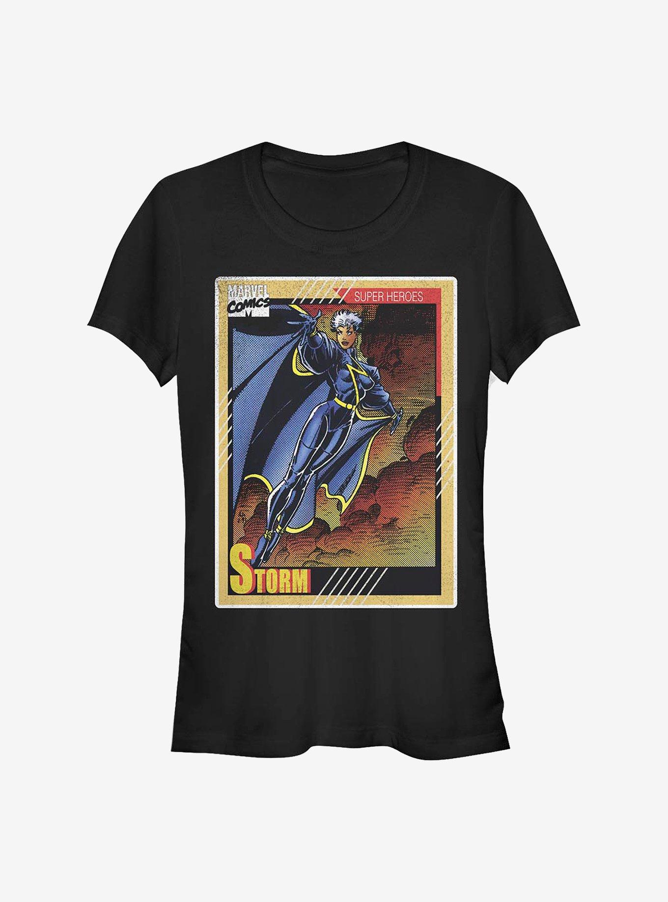 Marvel X-Men Storm Card Girls T-Shirt, BLACK, hi-res