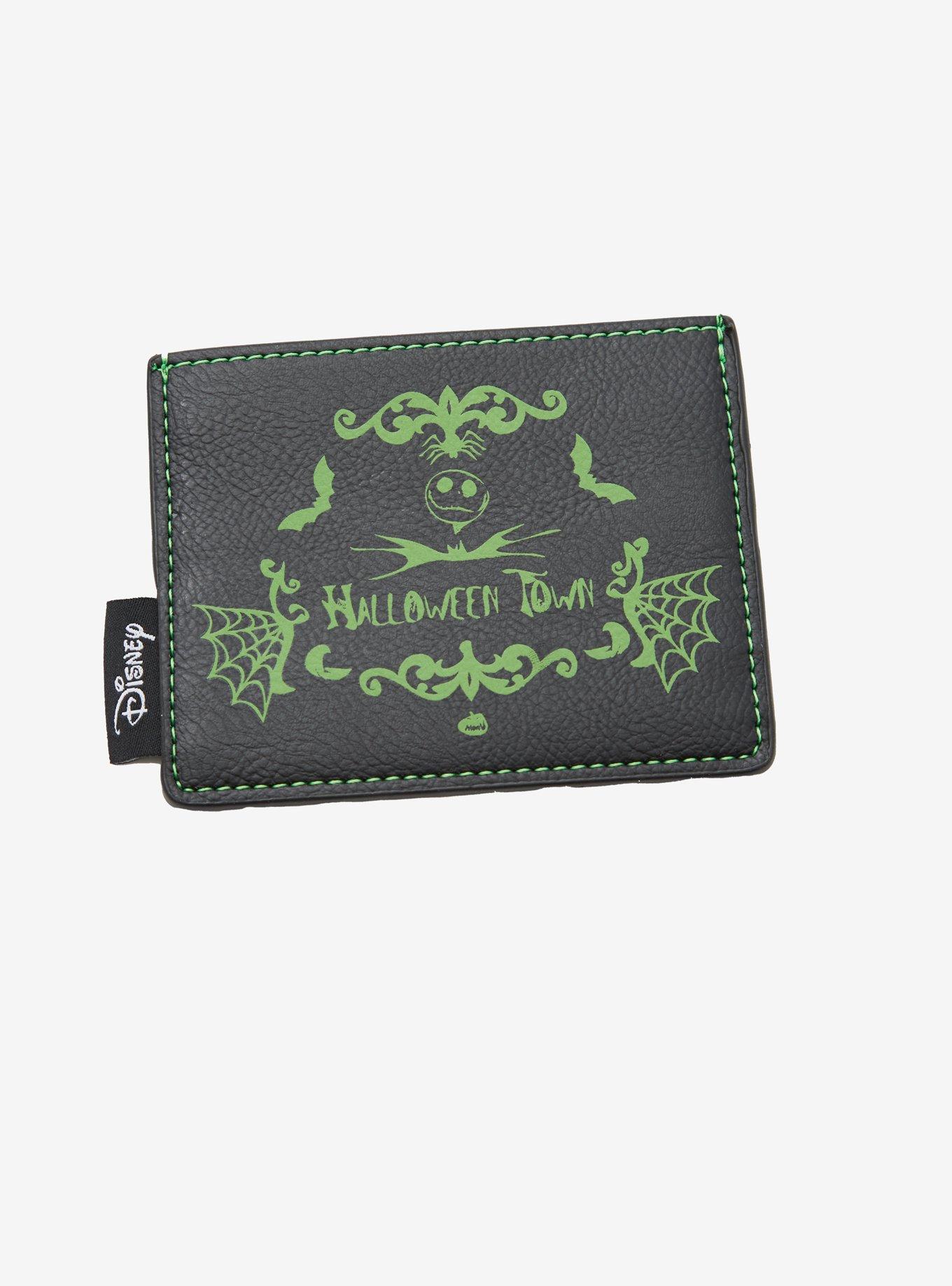 Loungefly The Nightmare Before Christmas Halloween Town Black & Green Cardholder, , hi-res