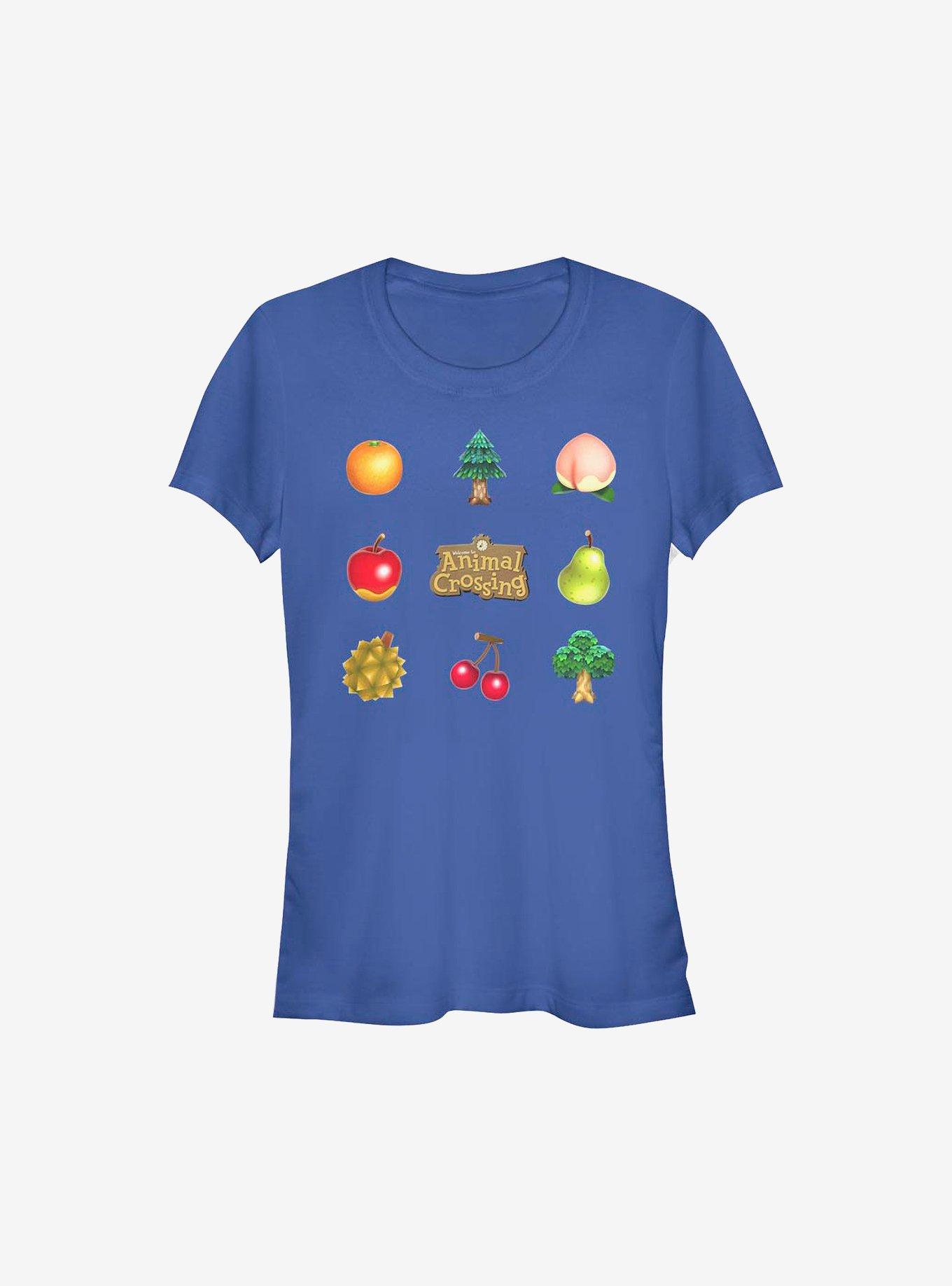 Nintendo Animal Crossing Items Girls T-Shirt, ROYAL, hi-res