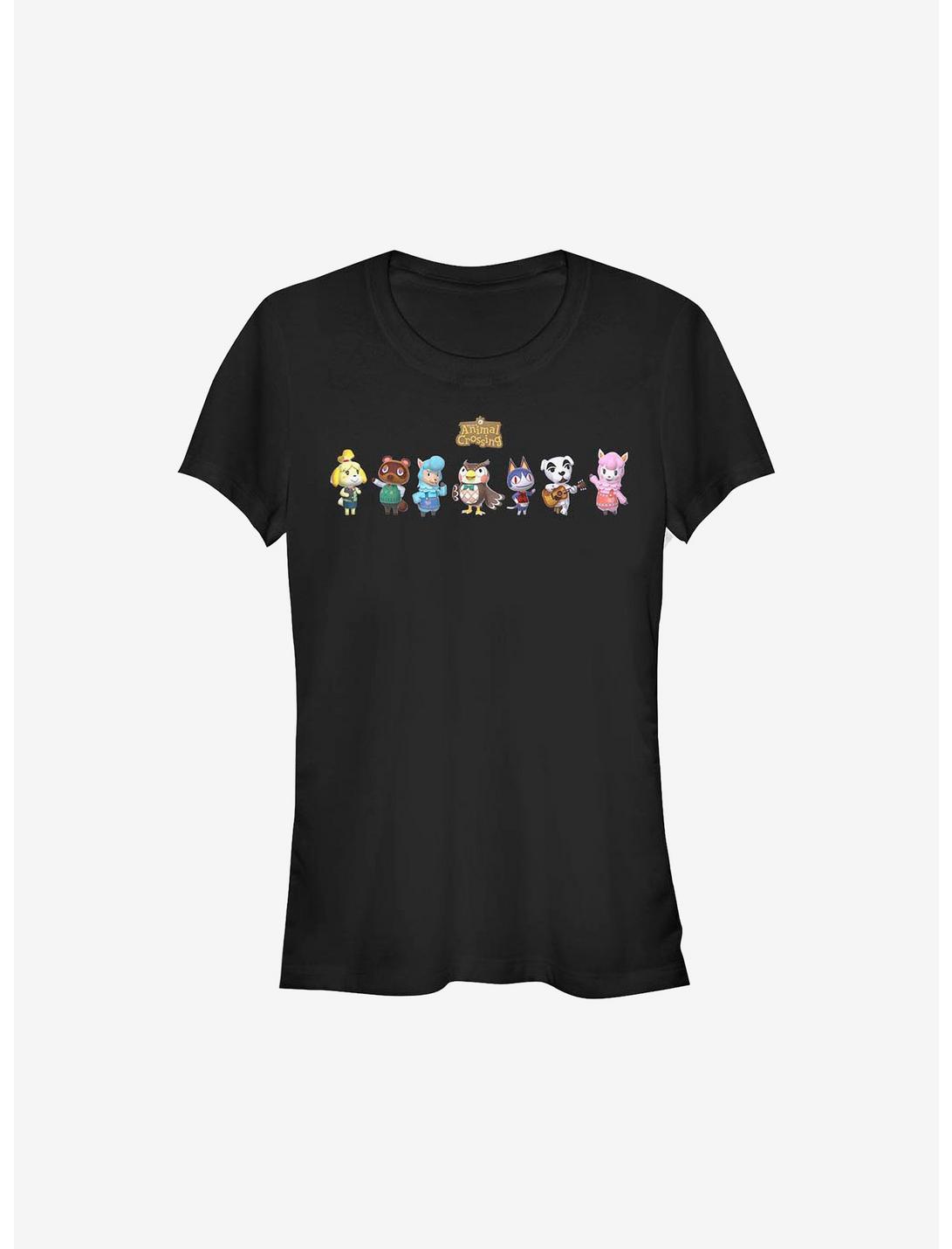 Nintendo Animal Crossing Main Players Girls T-Shirt, BLACK, hi-res